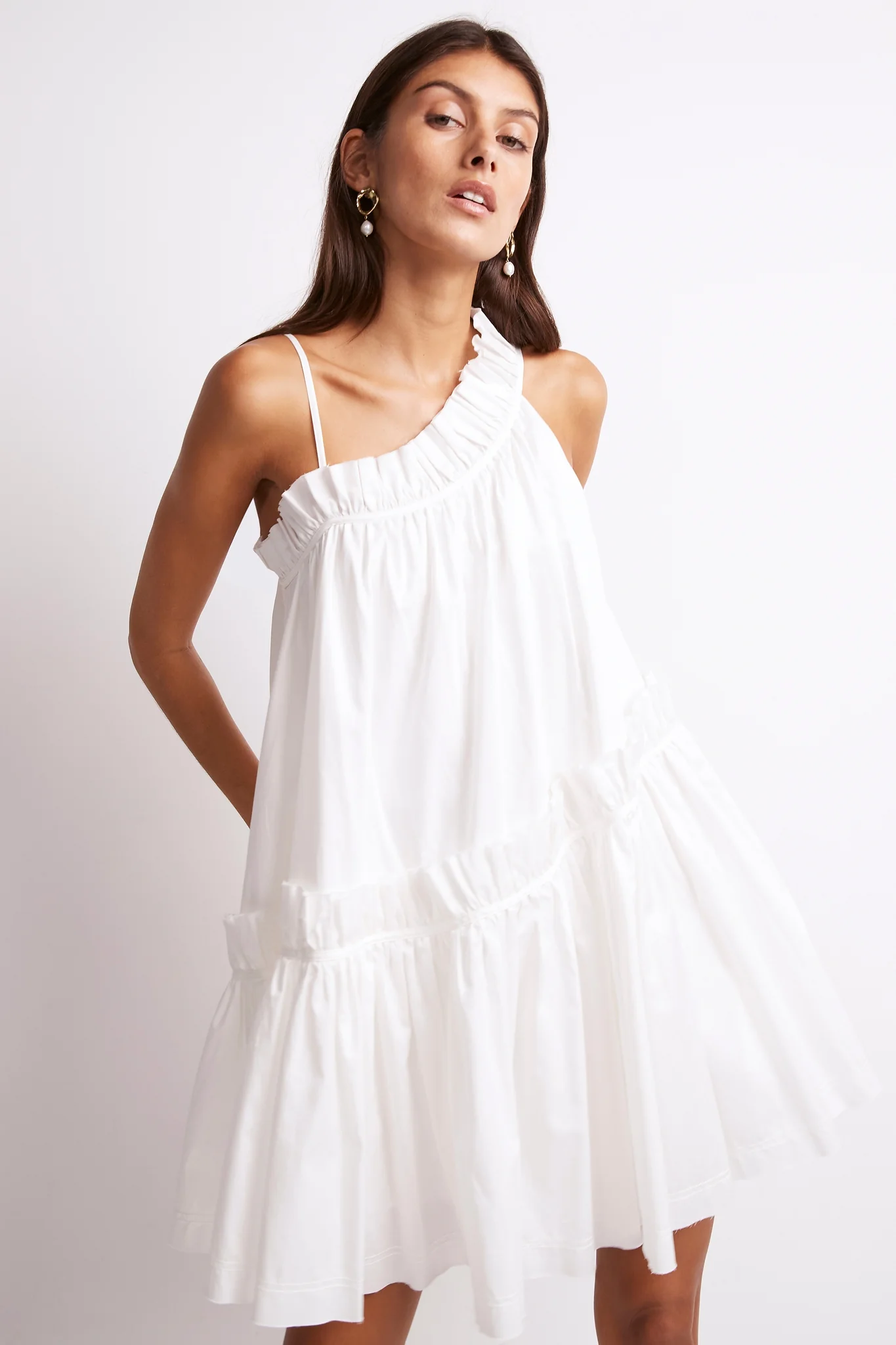 Romance Asymmetric Mini Dress - Image 7