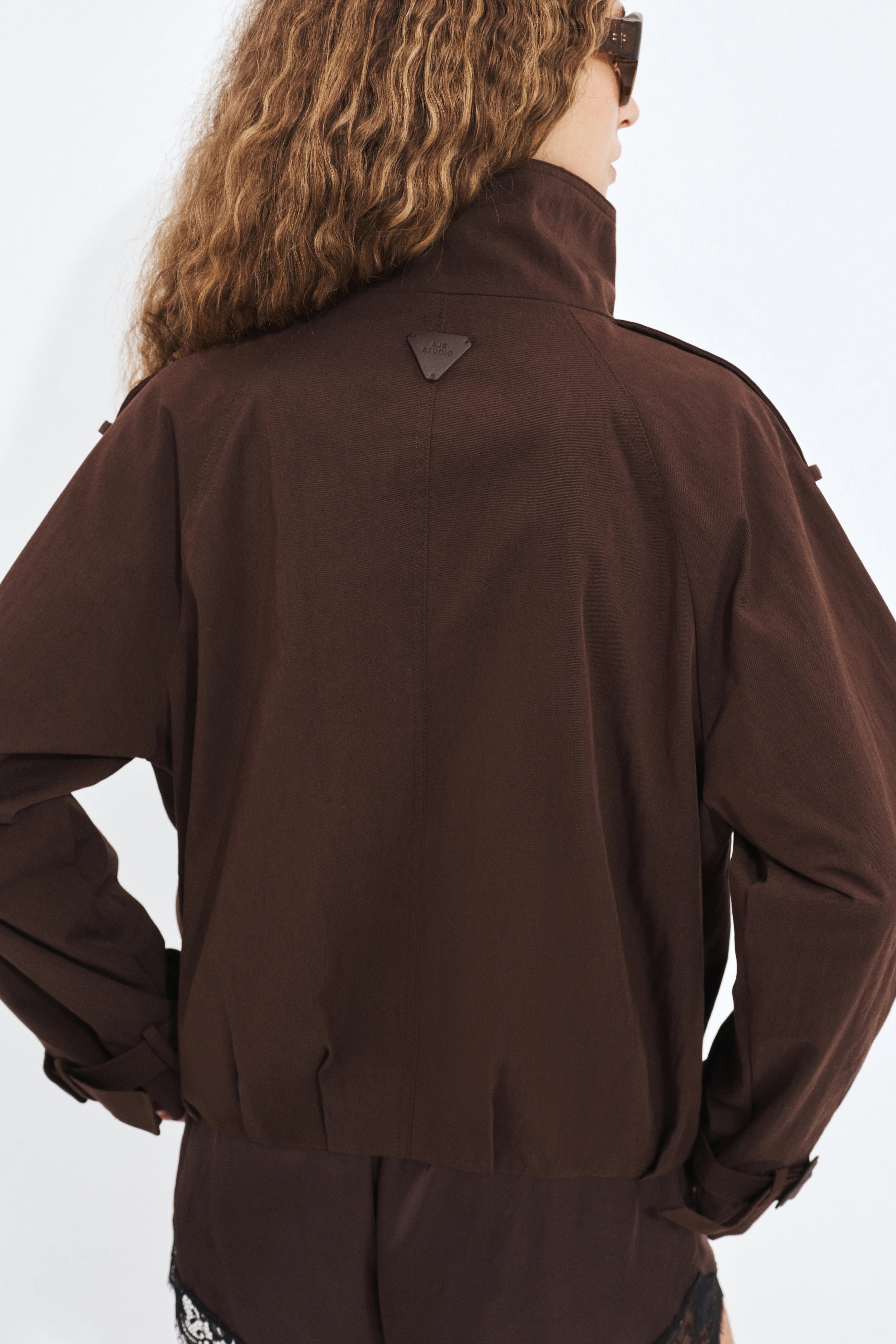 Rory Funnel Neck Trench - Image 4