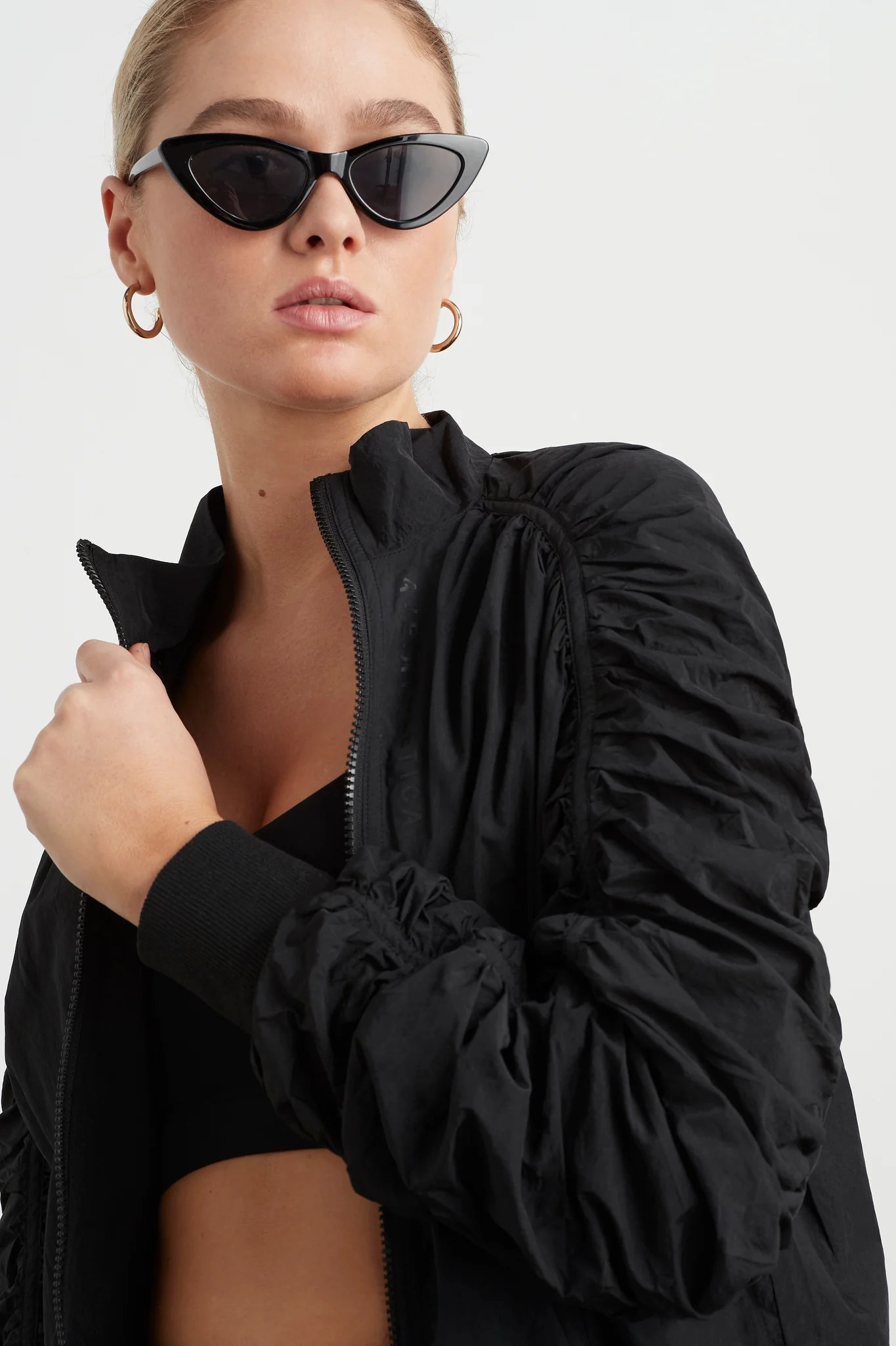 Ruched Hood Spray Jacket 736 - Image 4