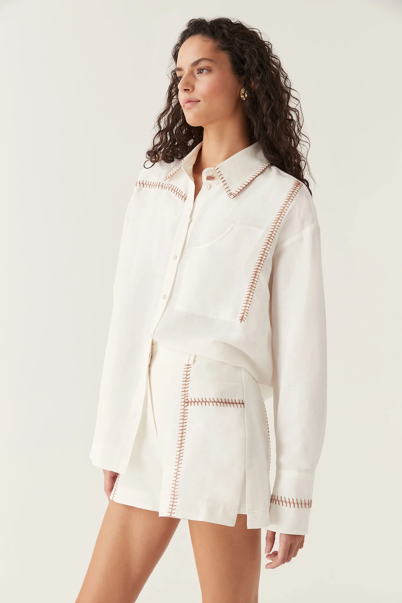 Sahira Barbstitch Shirt - Image 3