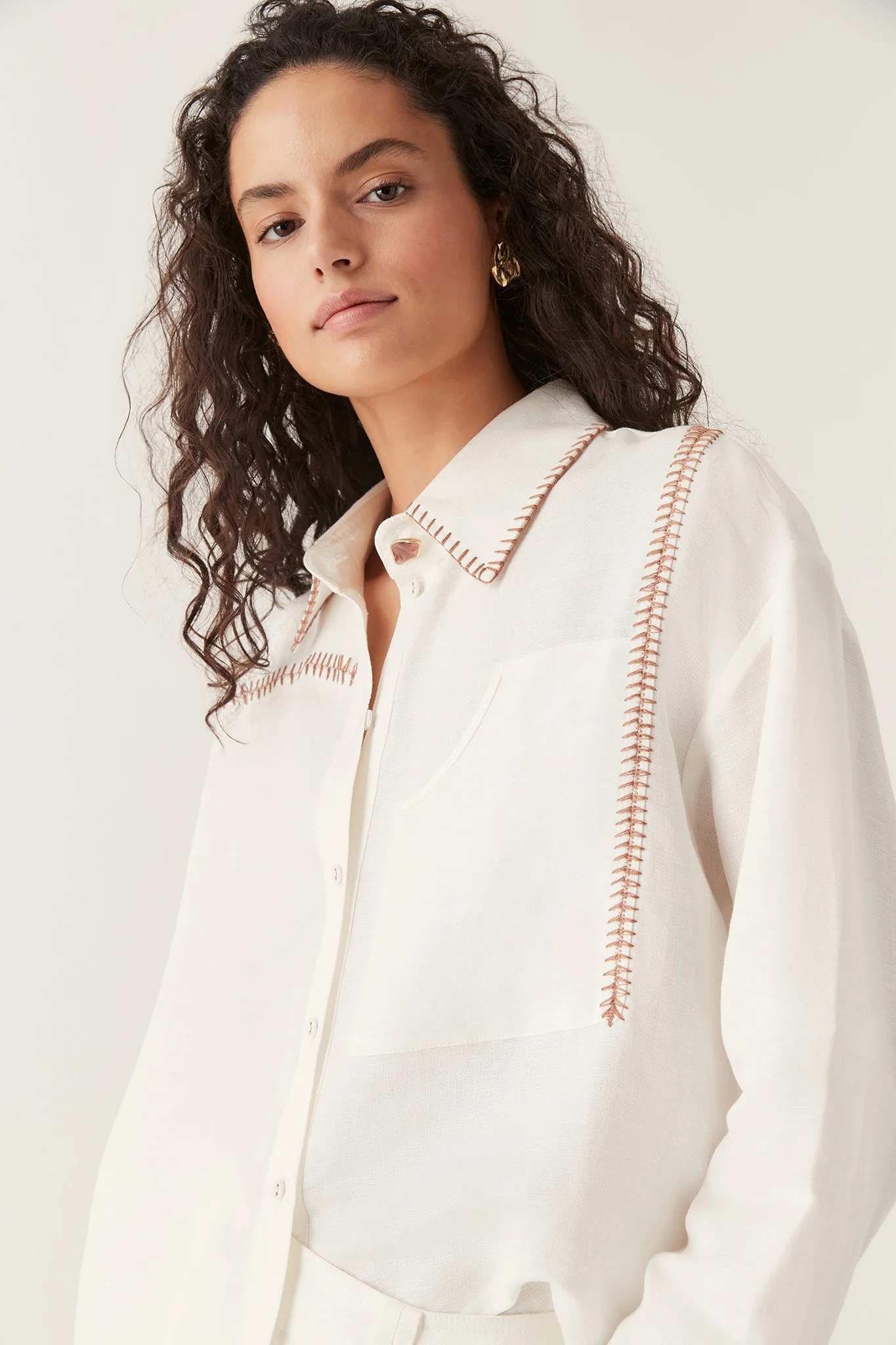 Sahira Barbstitch Shirt - Image 4