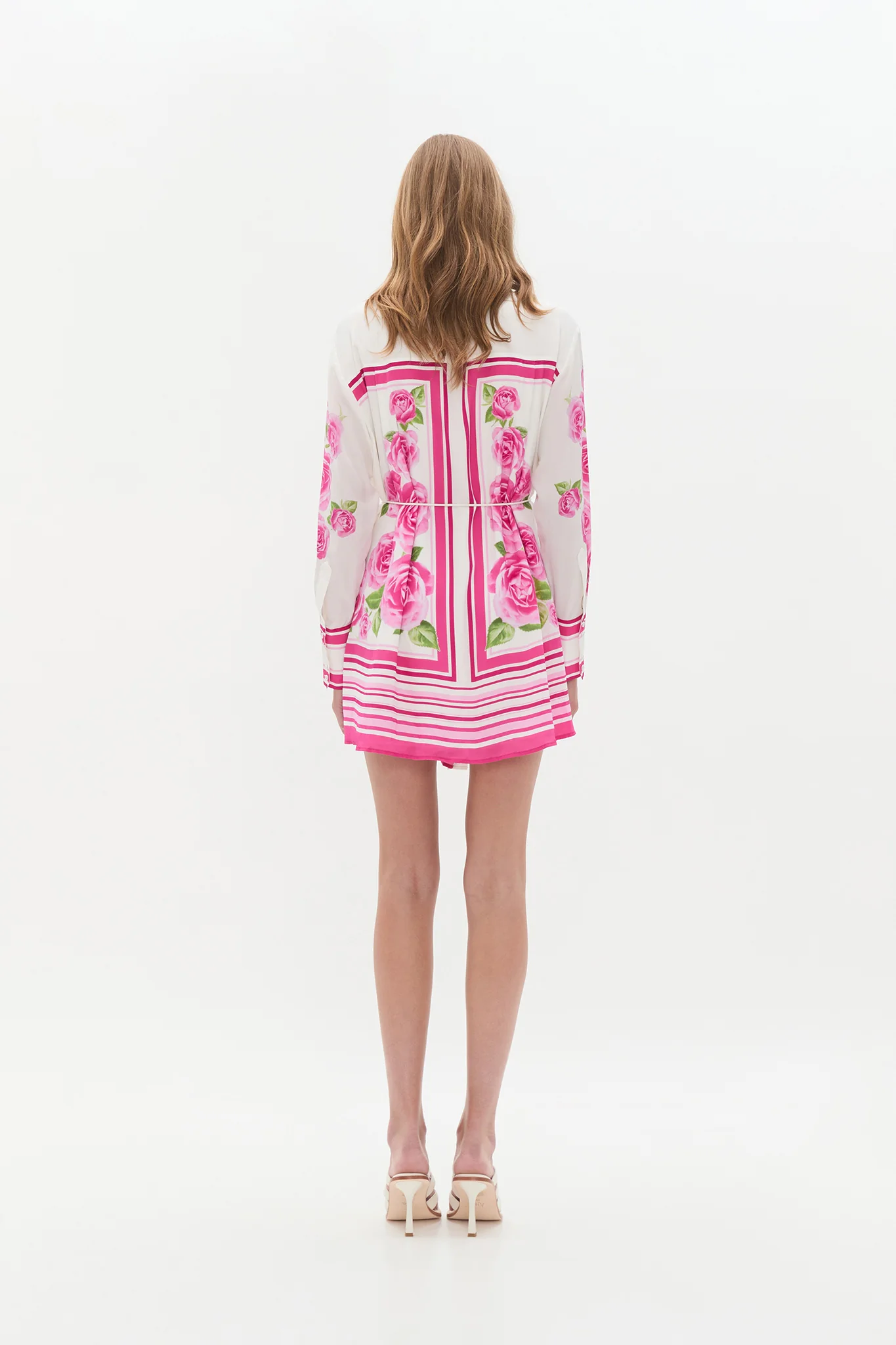 Secret Border Silk Mini Dress - Image 7