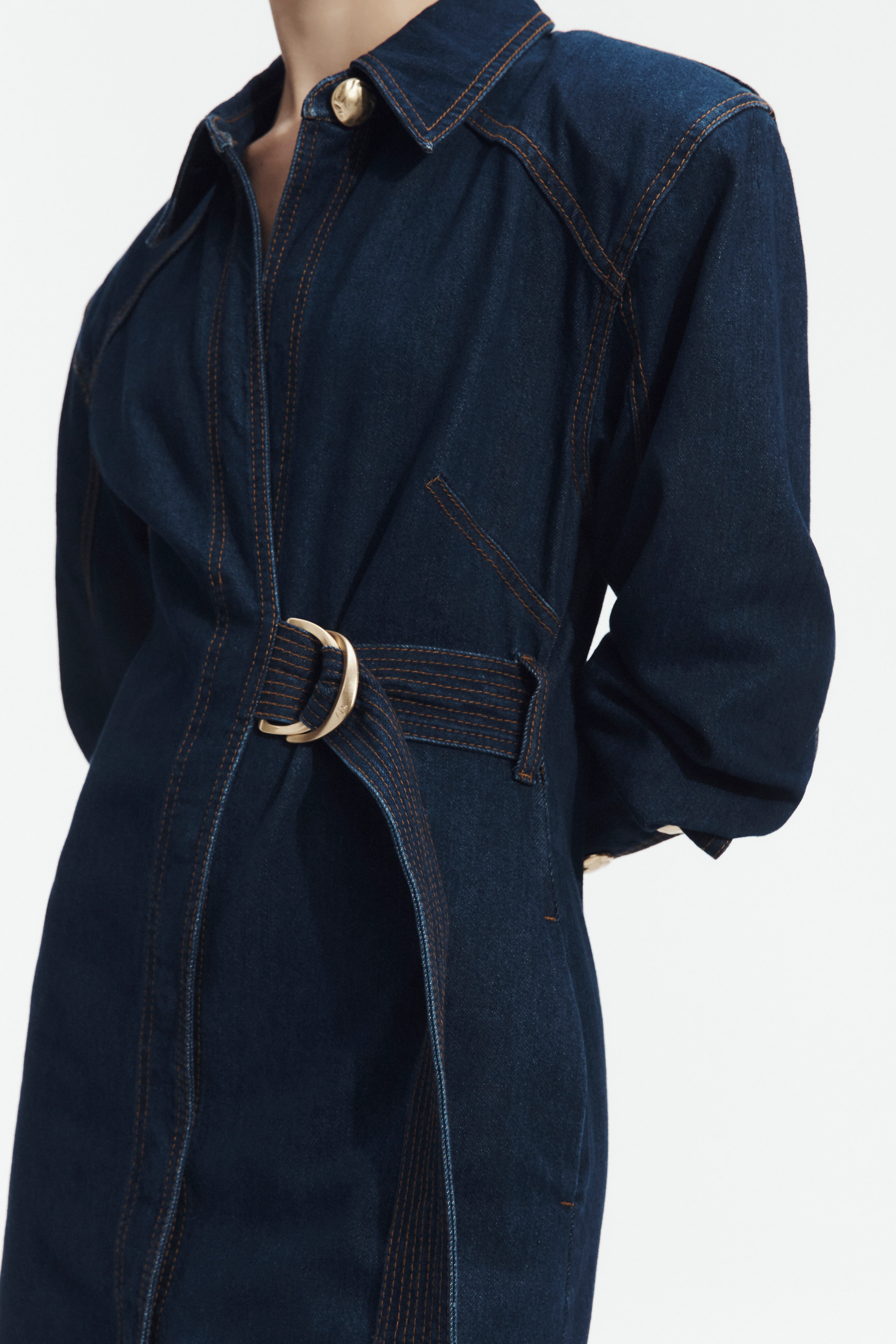 Seren Denim Midi Dress - Image 4