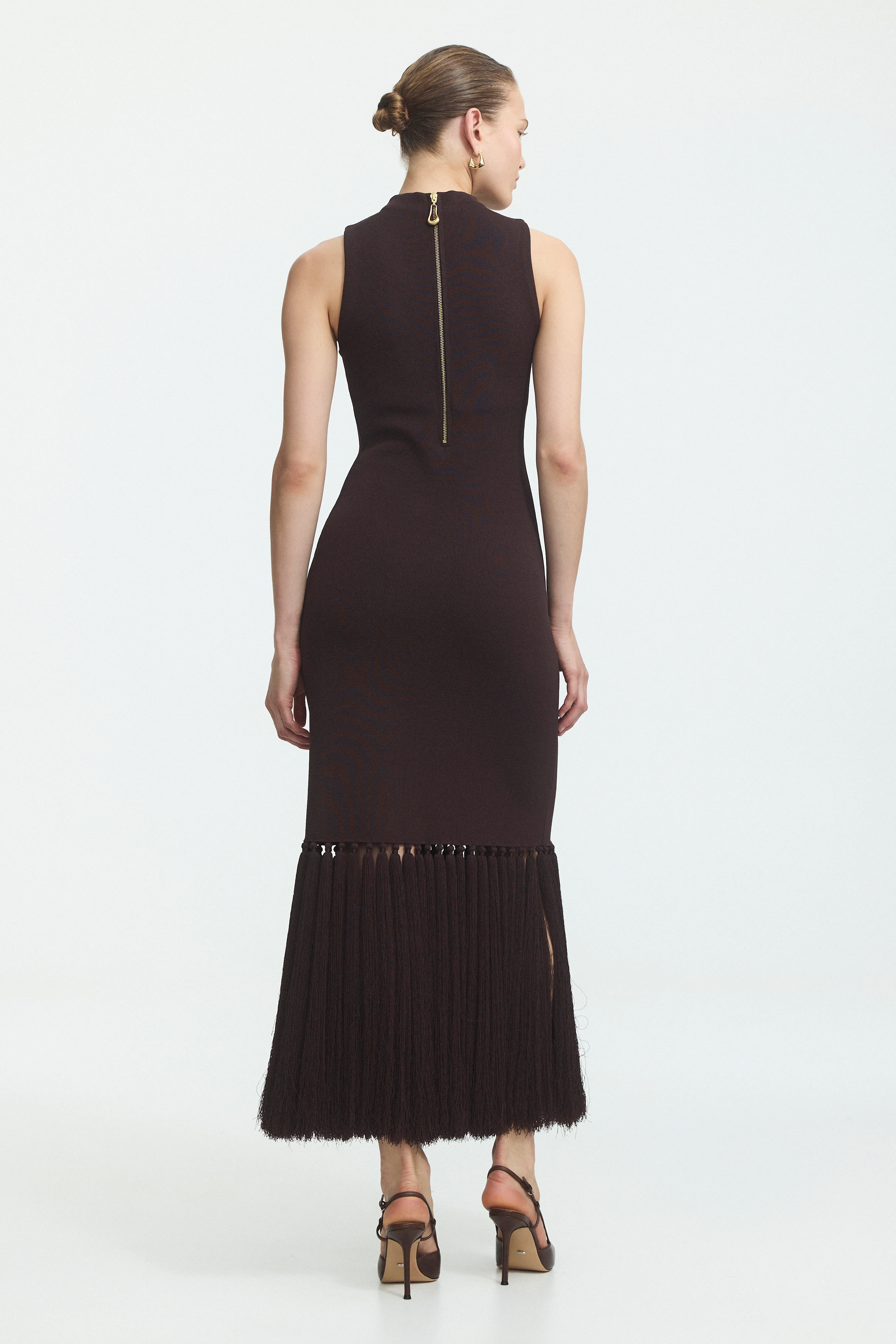 Sofina Knit Tassel Midi Dress - Image 6