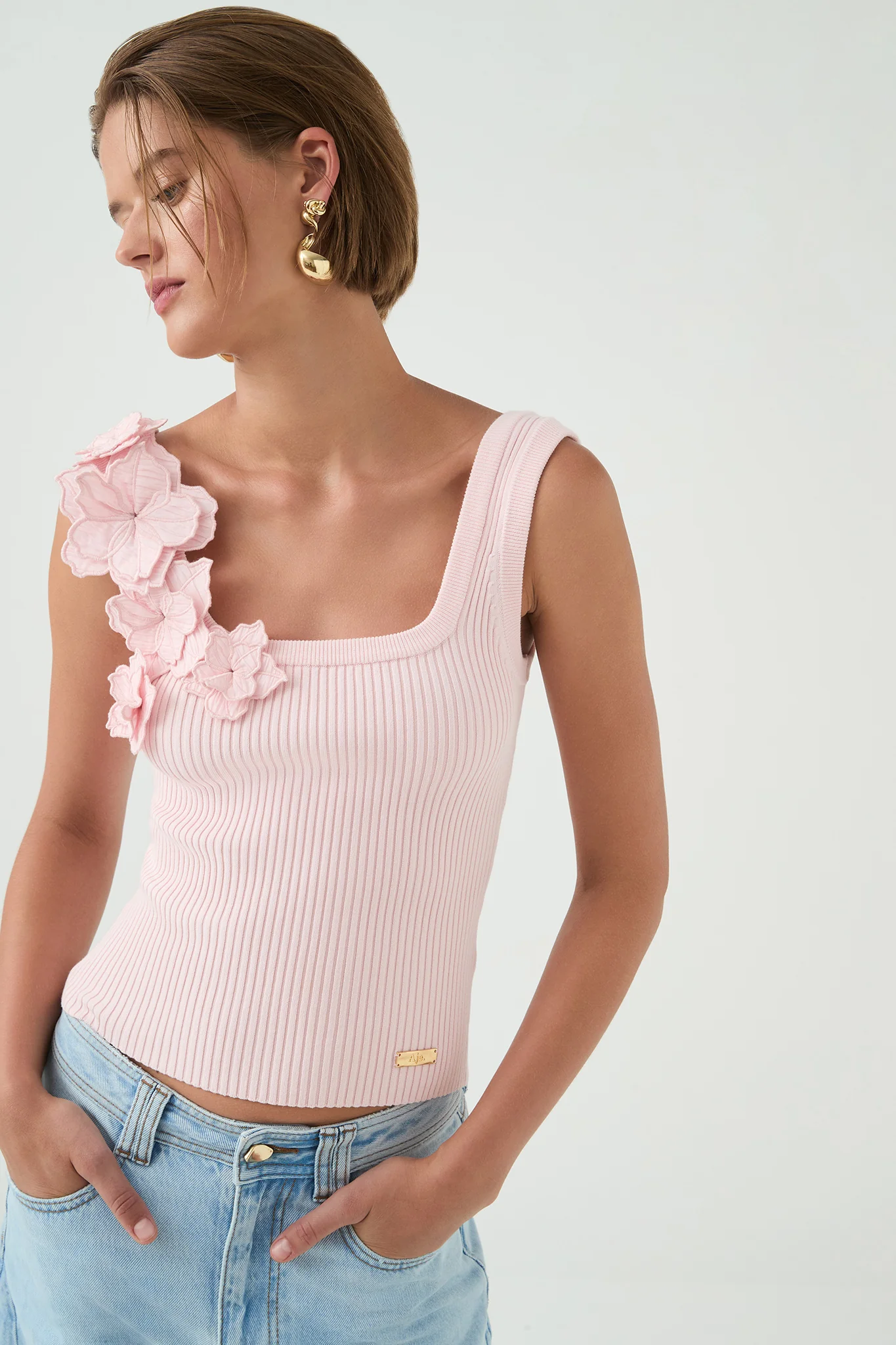 Splendour Flower Knit Tank - Image 5