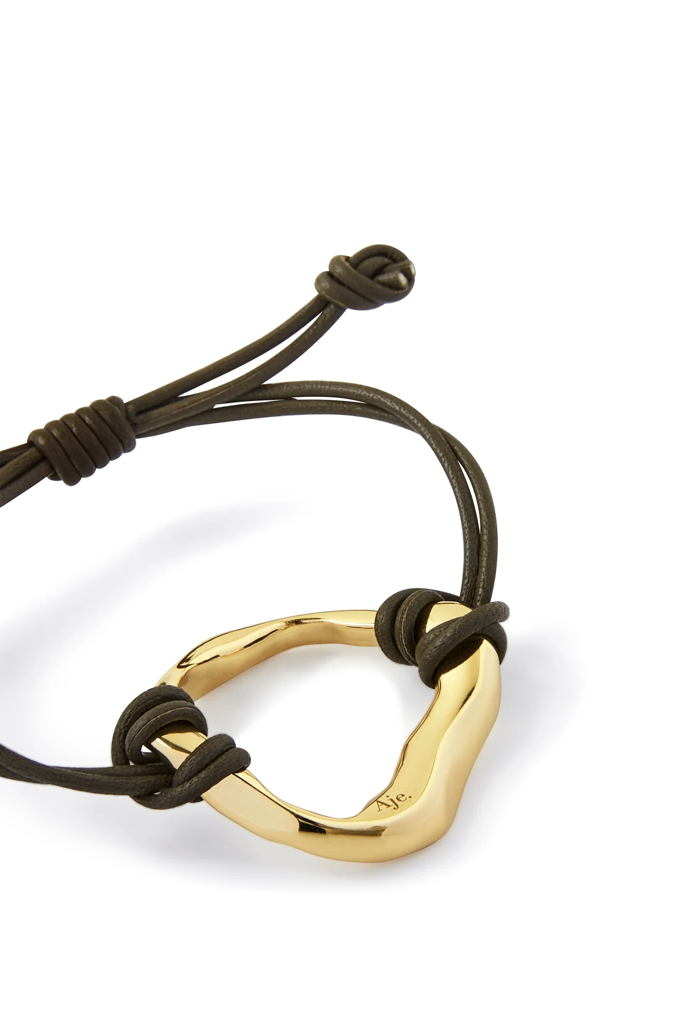 Splice Organic Leather Ring Bracelet - Image 4