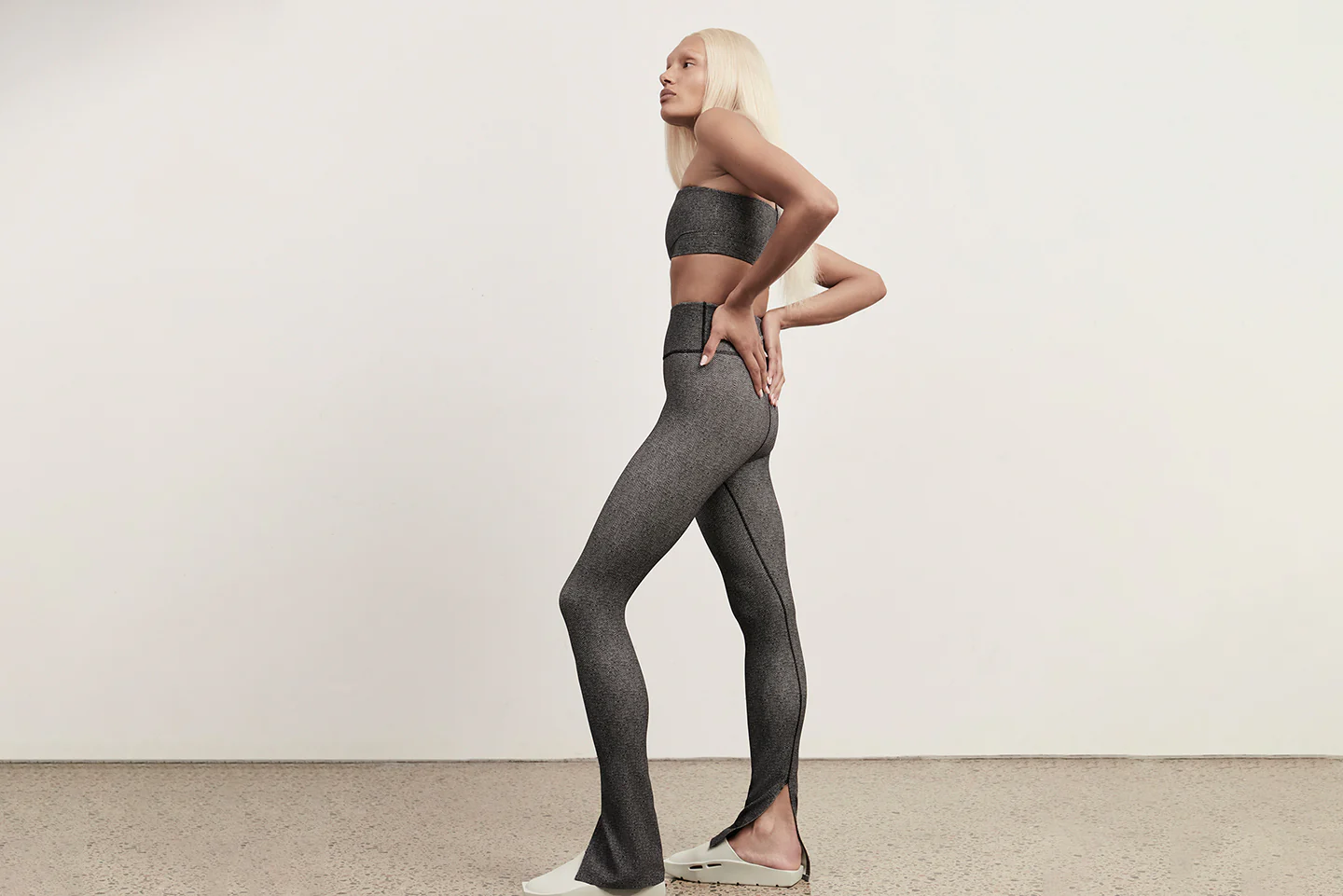 Split Hem Leggings 205 - Image 14