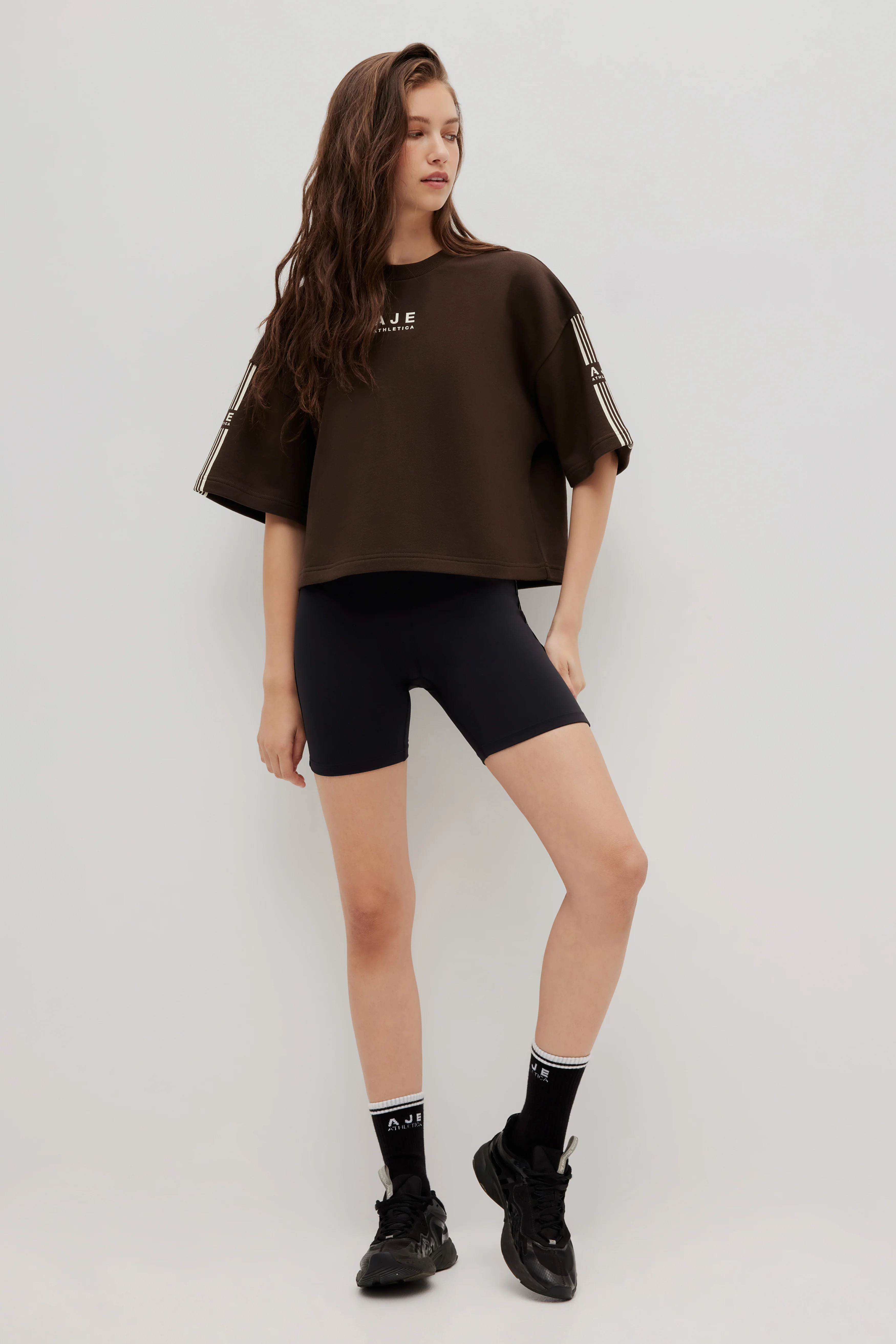 Stripe Crop Terry Tee 116 - Image 2