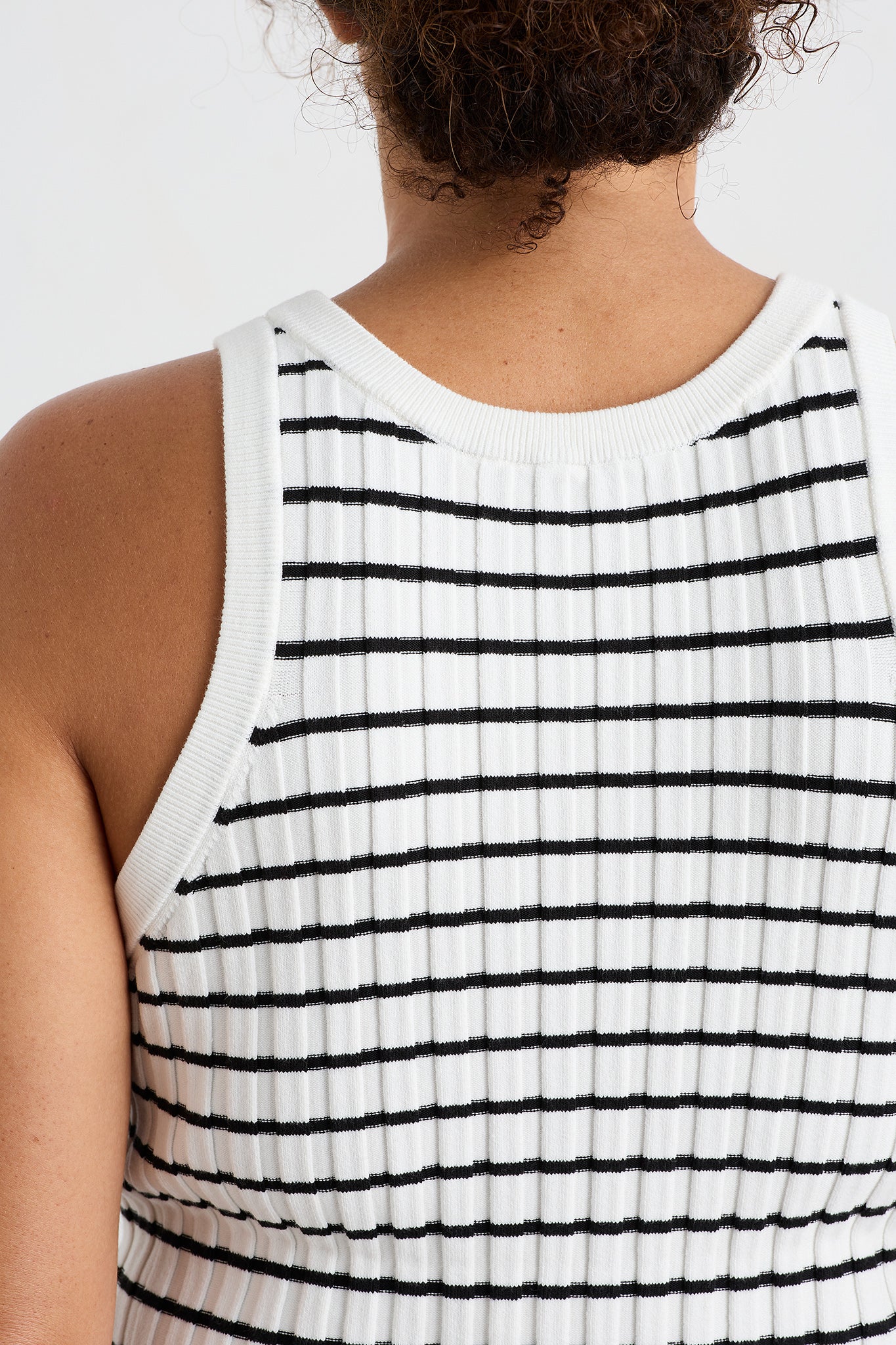 Striped Knitted Logo Tank 135 - Image 12