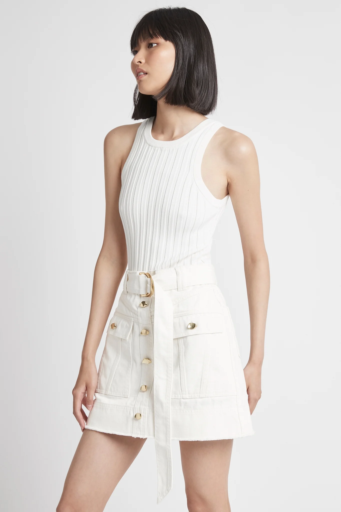 Syros Denim Pocket Skirt - Image 3