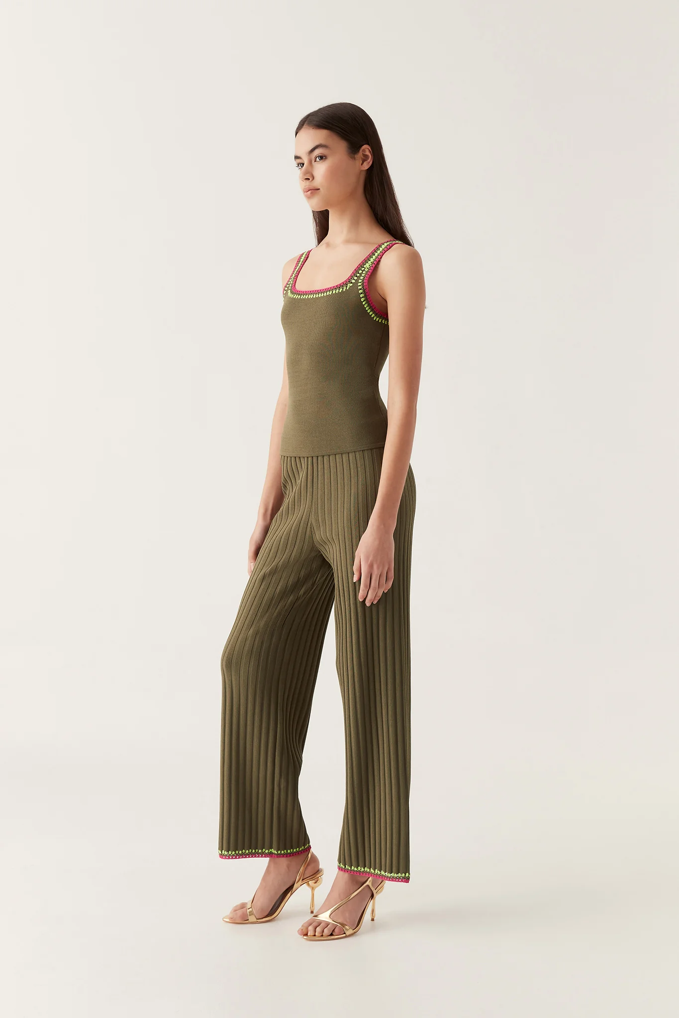 Tazia Crochet Edge Knit Pants - Image 7