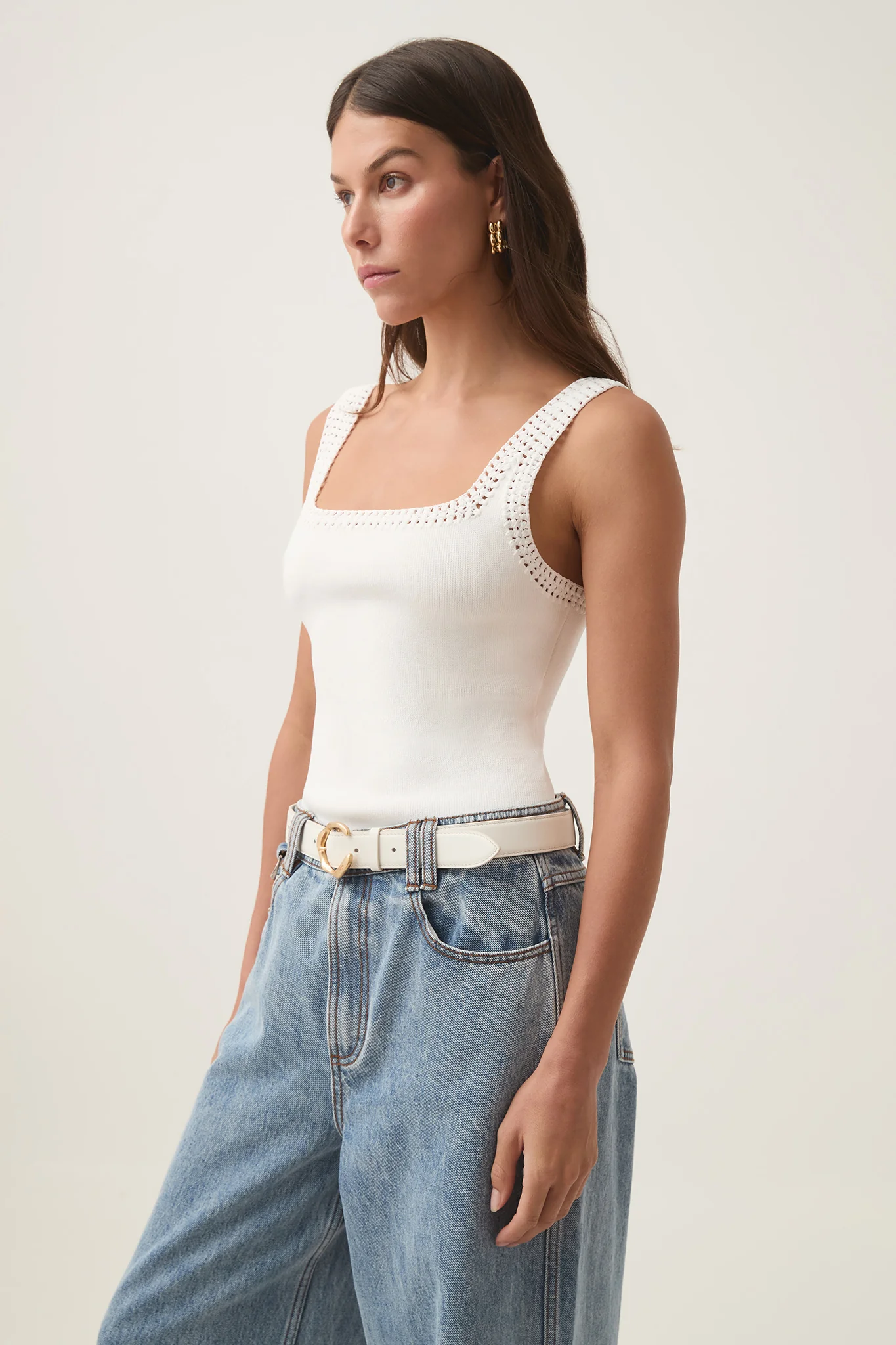Tazia Crocheted Edge Tank - Image 3