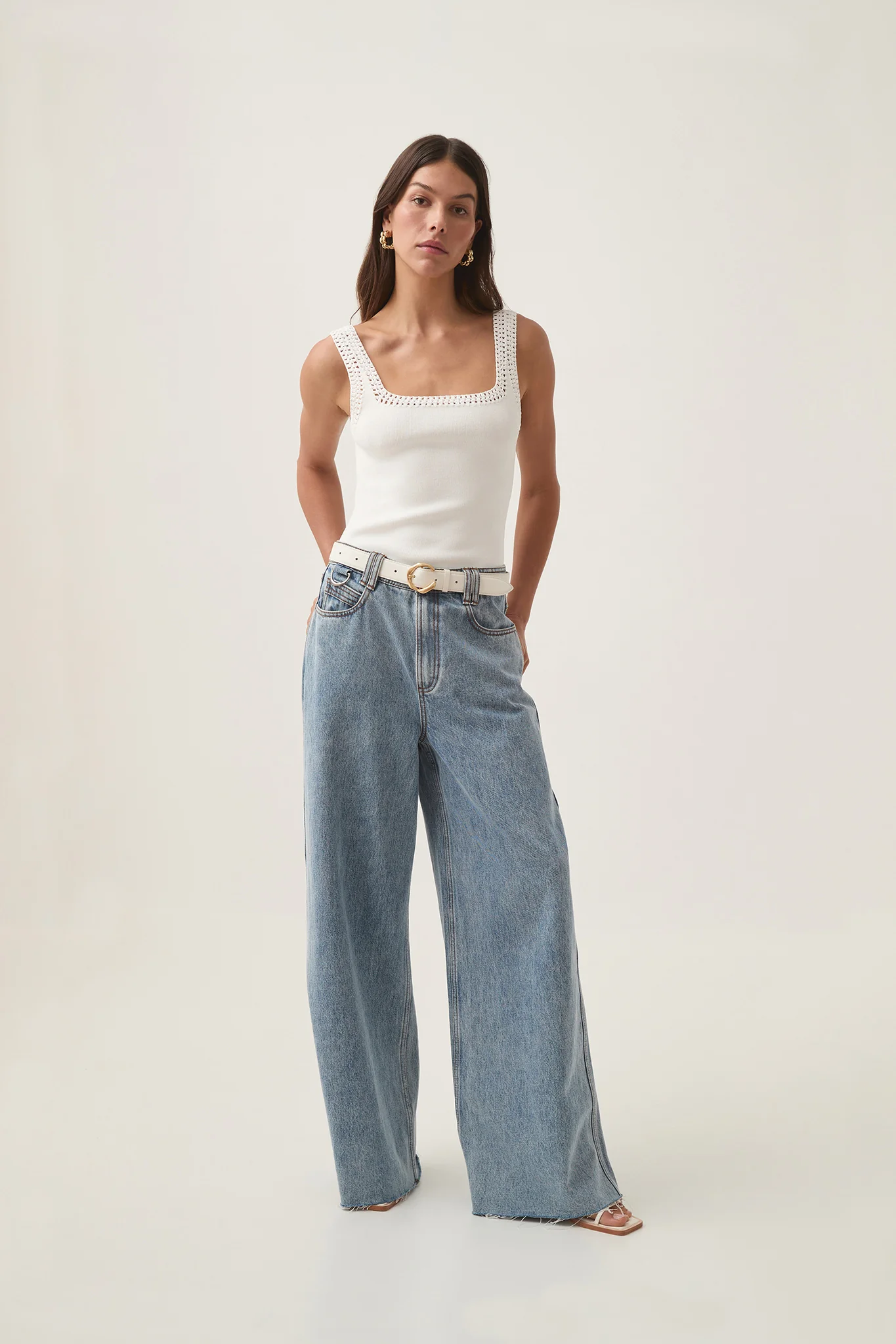 Tazia Crocheted Edge Tank - Image 6
