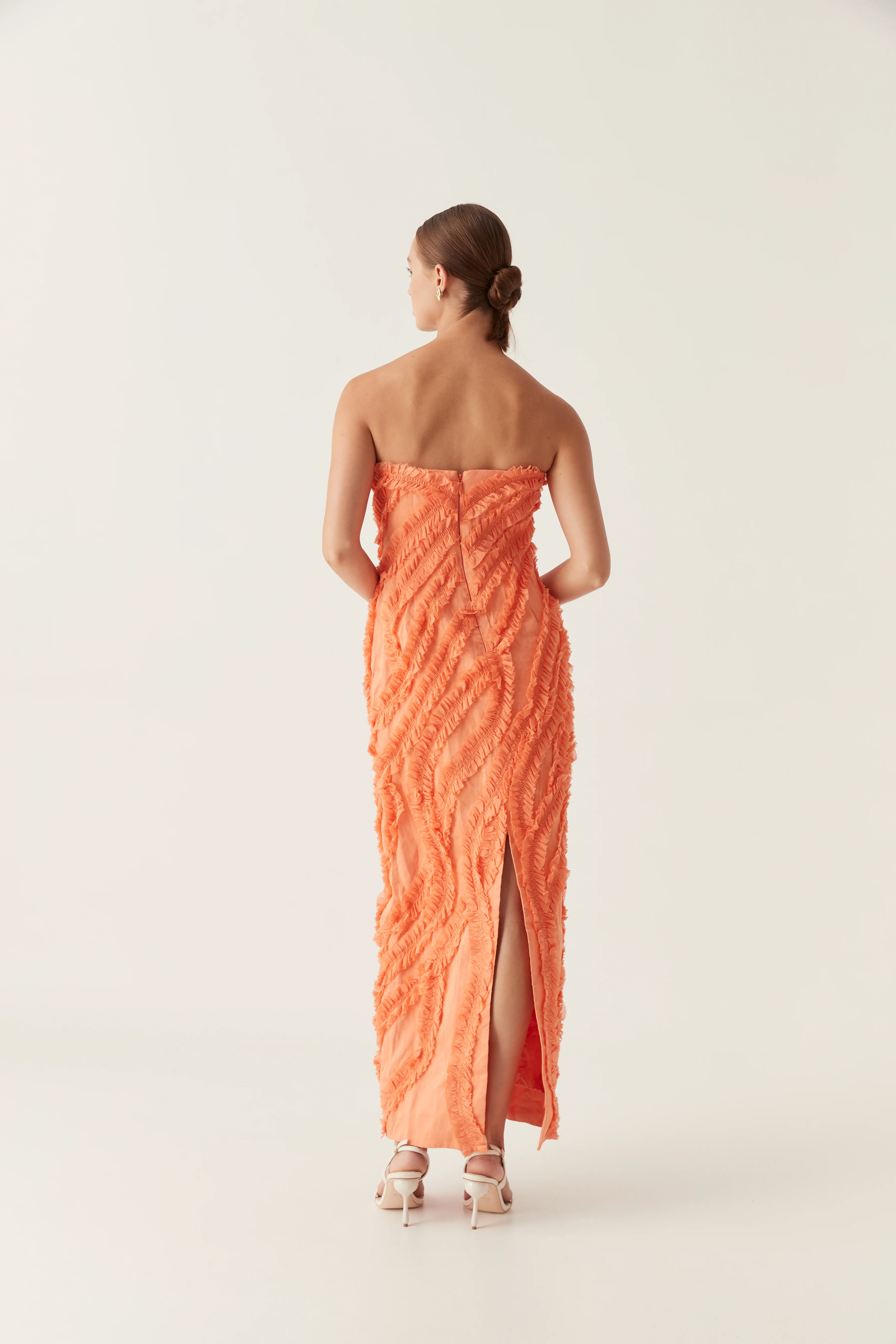 Terrene Frill Maxi Dress - Image 5