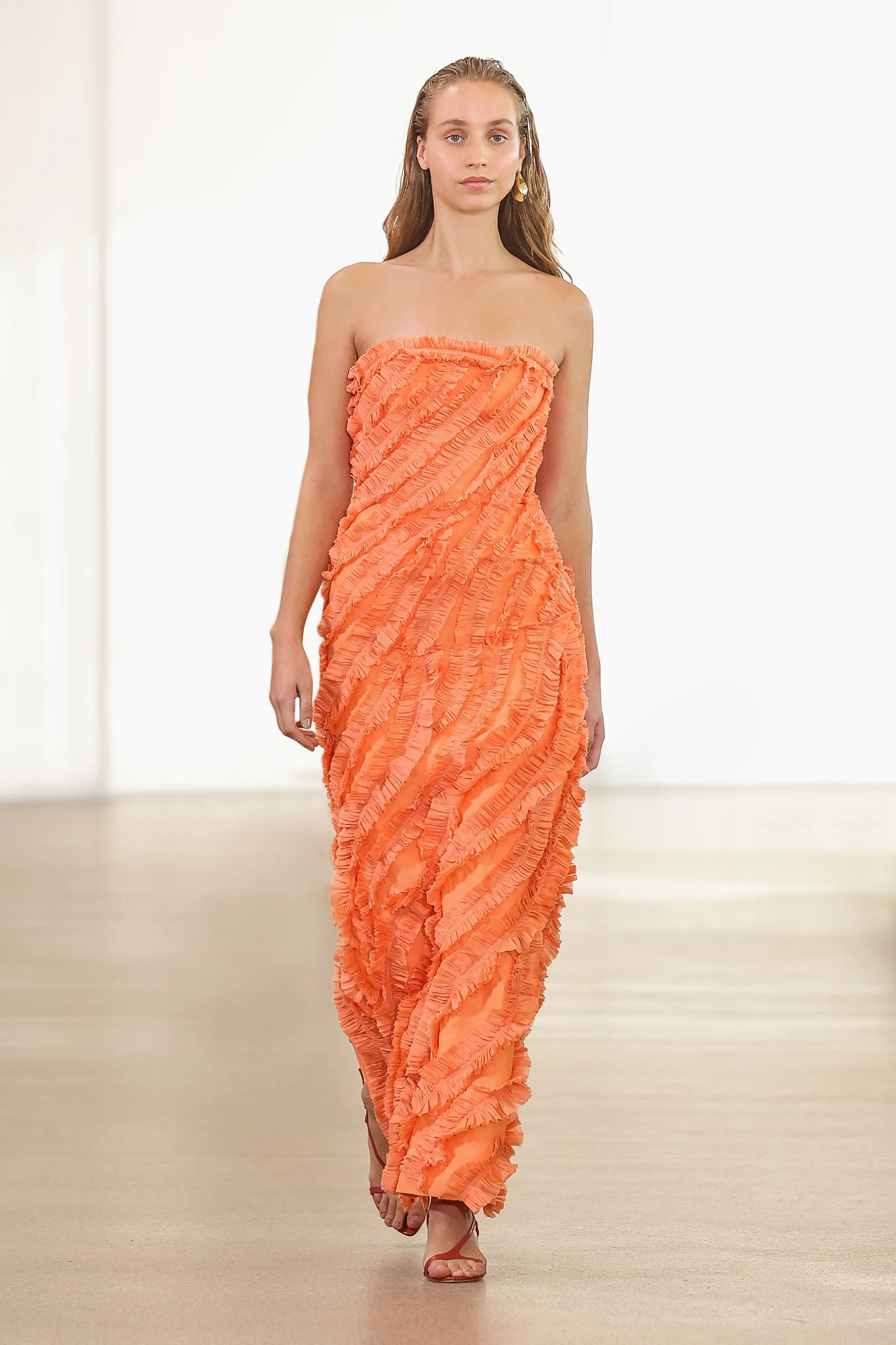Terrene Frill Maxi Dress - Image 6