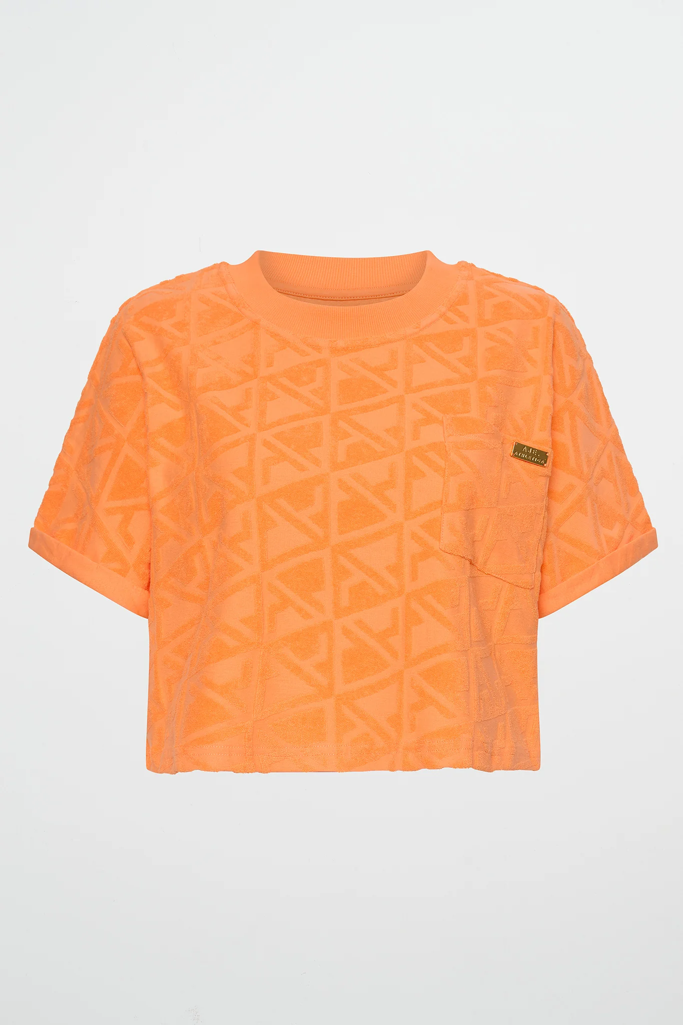 Terry Cropped Tee 416 - Image 2