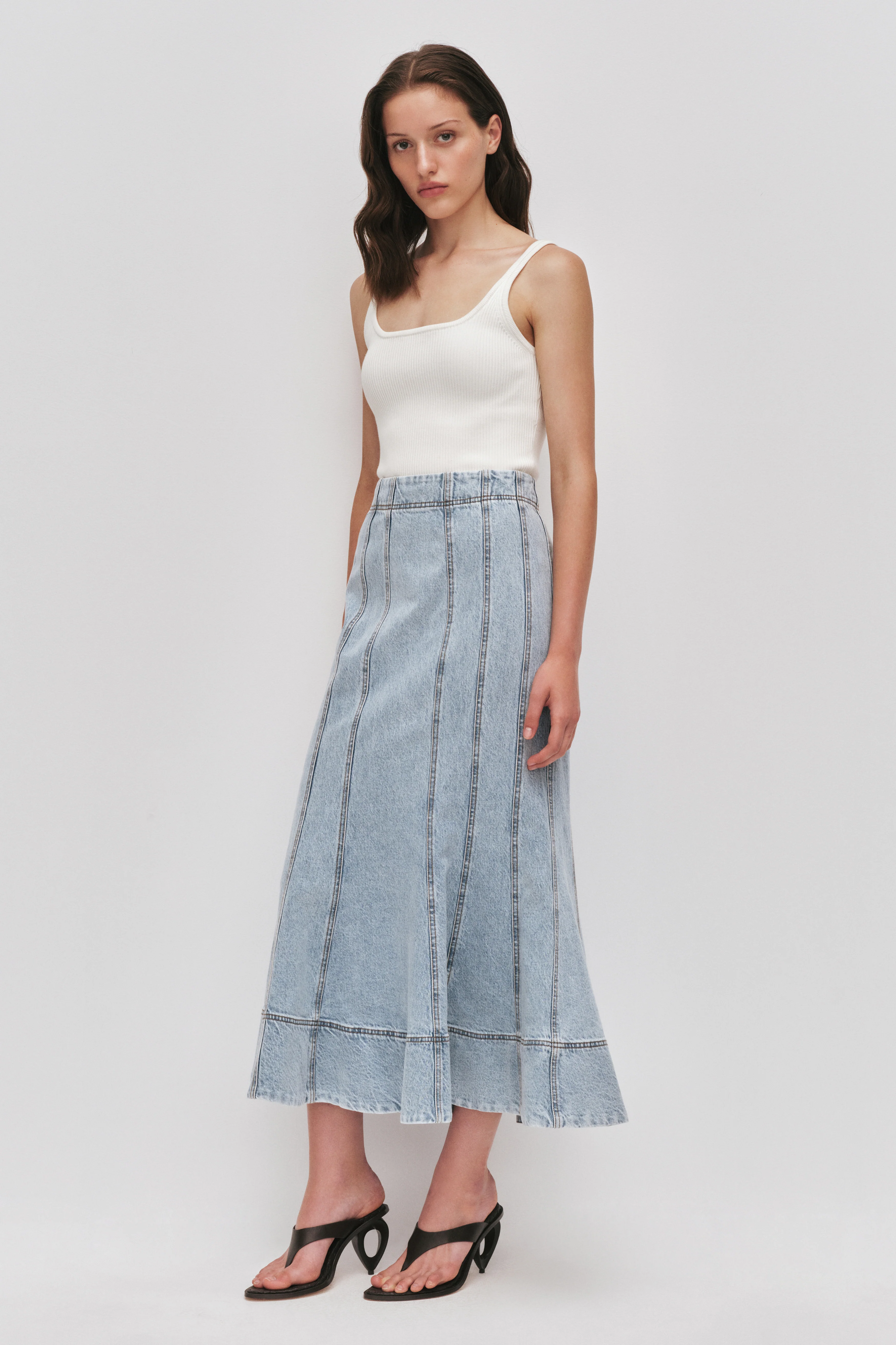Tia Denim Midi Skirt - Image 5