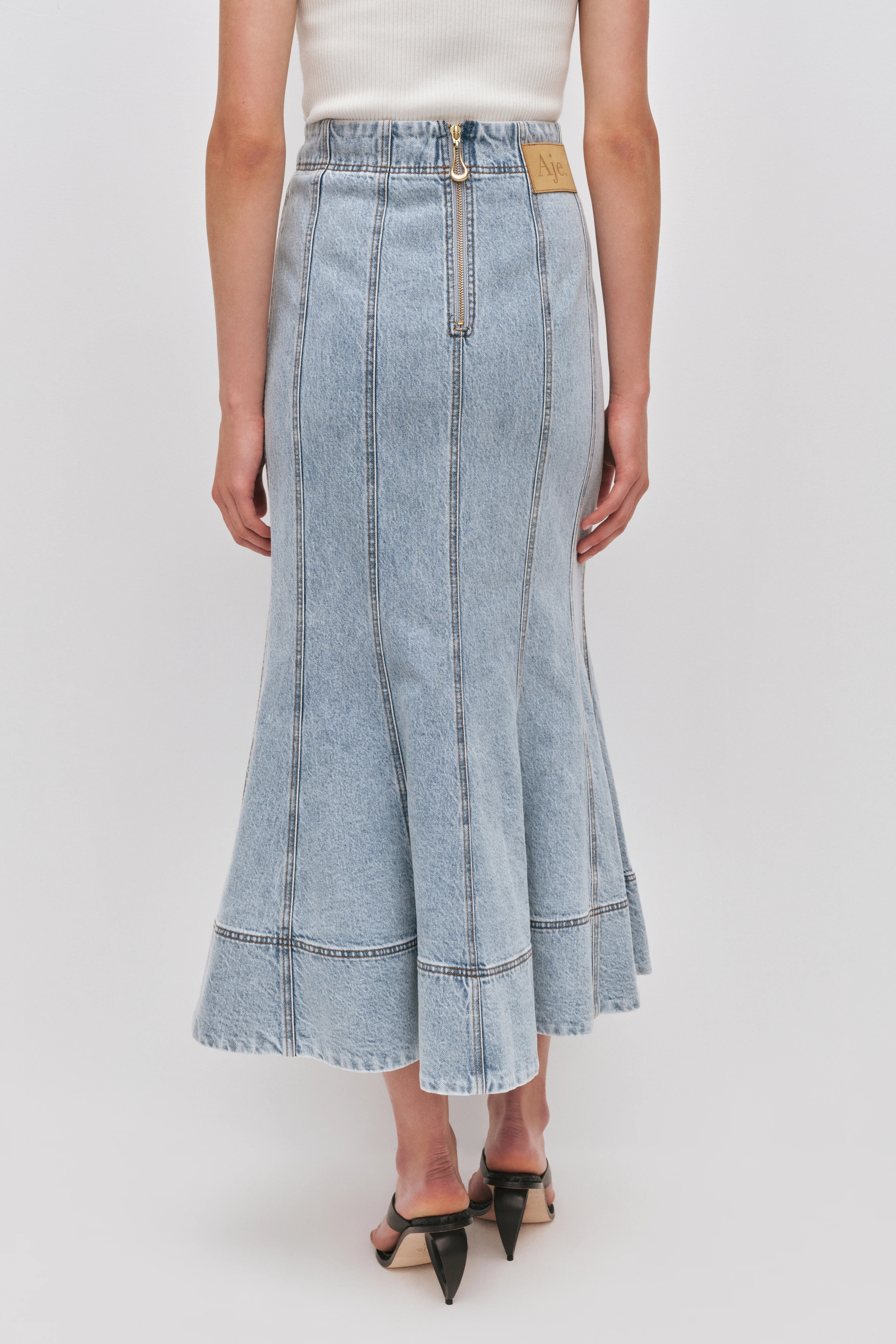 Tia Denim Midi Skirt - Image 6