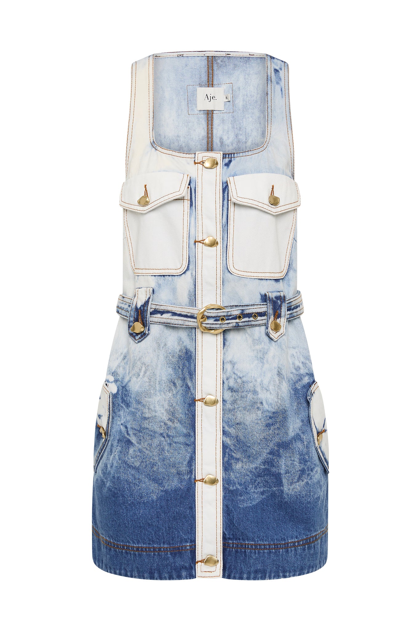 Tides Denim Mini Dress - Image 2