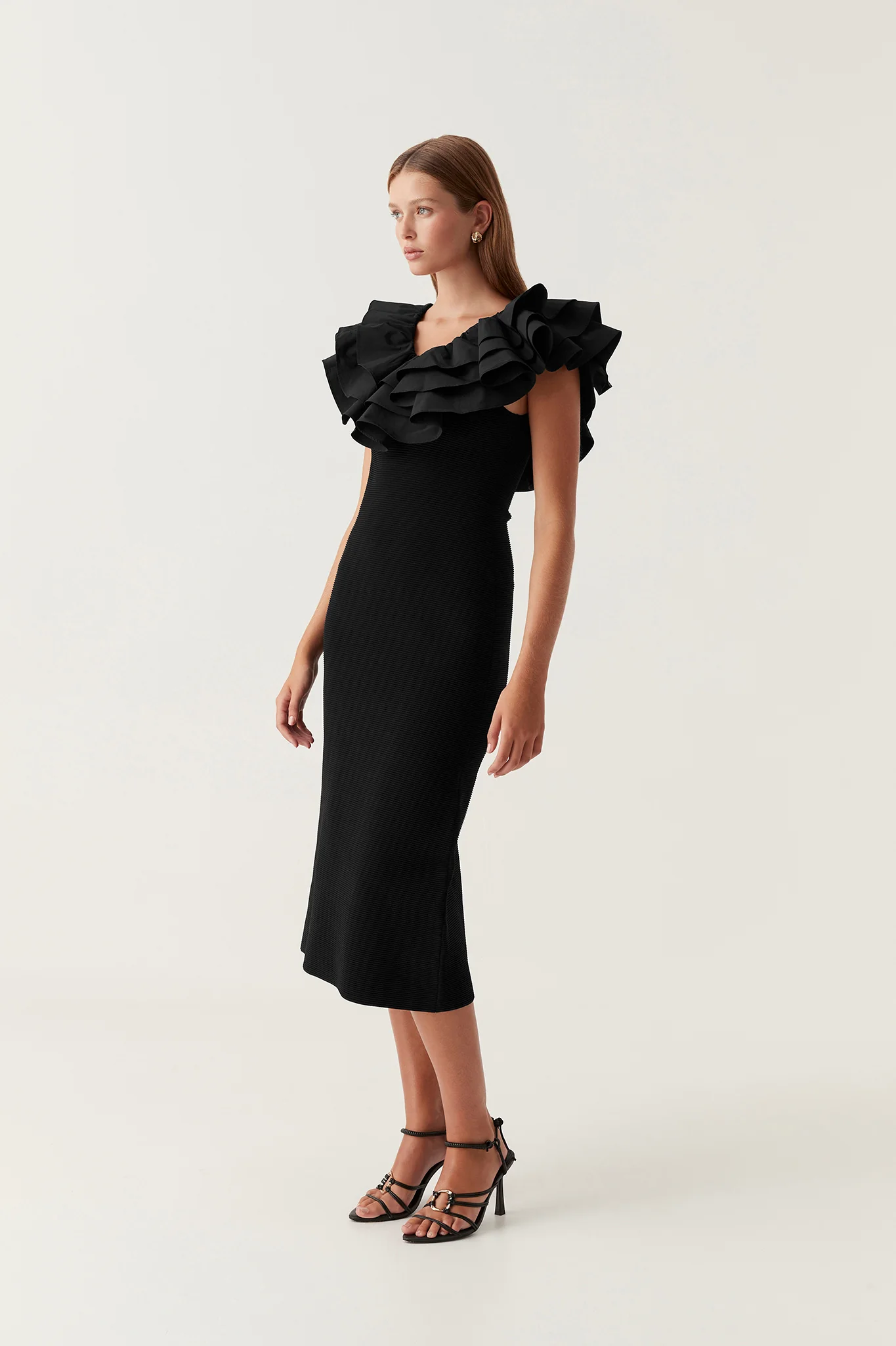 Transcendent Ruffle Midi Dress - Image 5