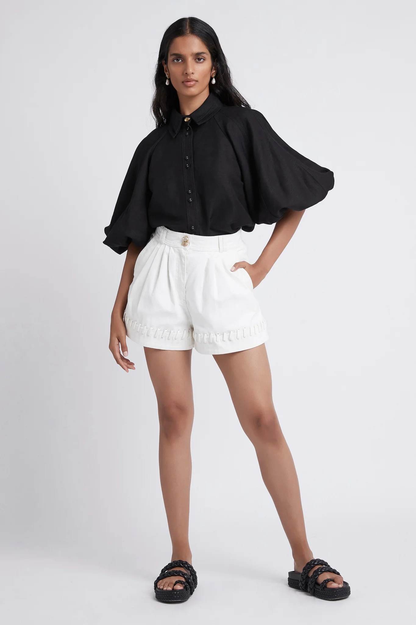 Triada Denim Laced Short - Image 5