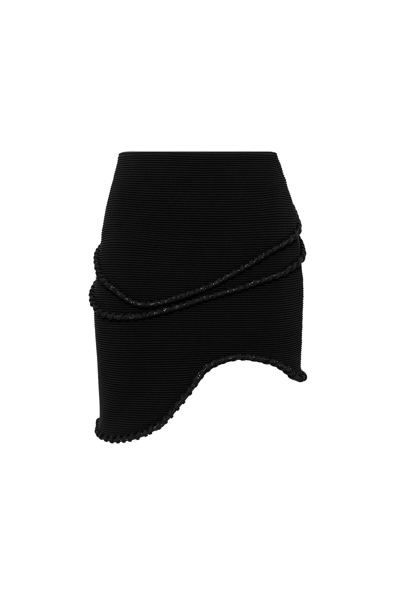 Undulating Knit Mini Skirt - Image 2