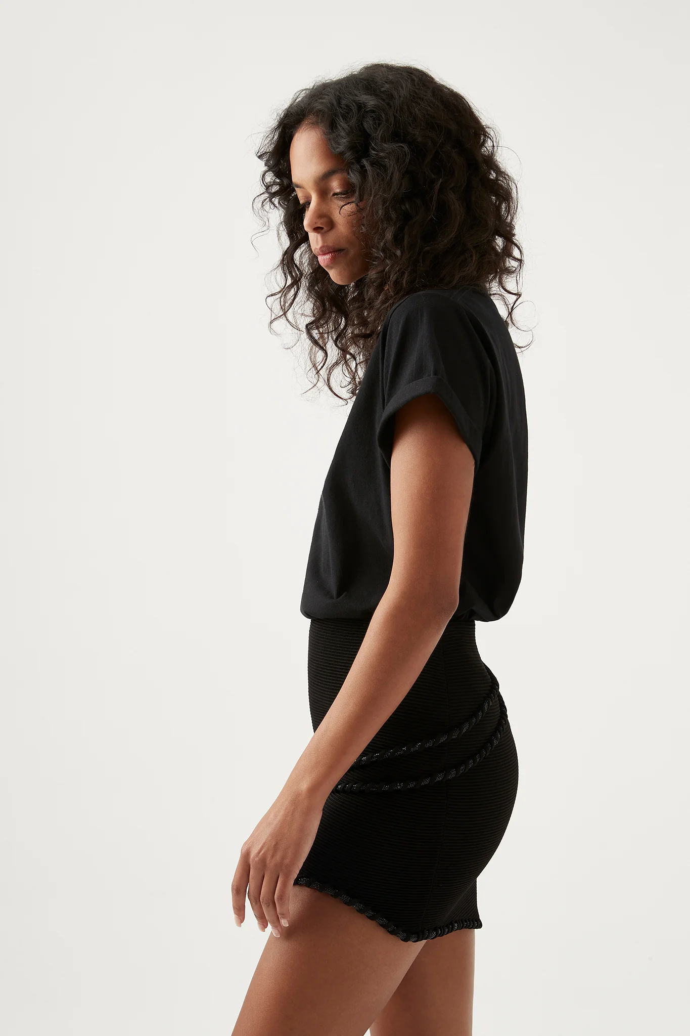 Undulating Knit Mini Skirt - Image 5
