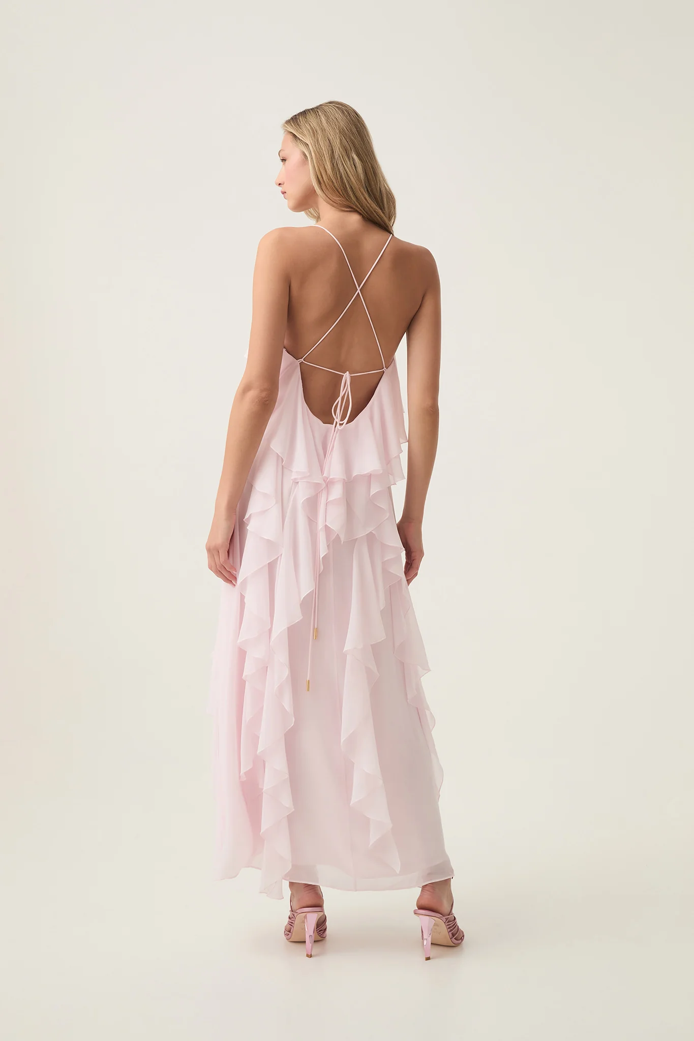 Valentine Frill Maxi Dress - Image 6