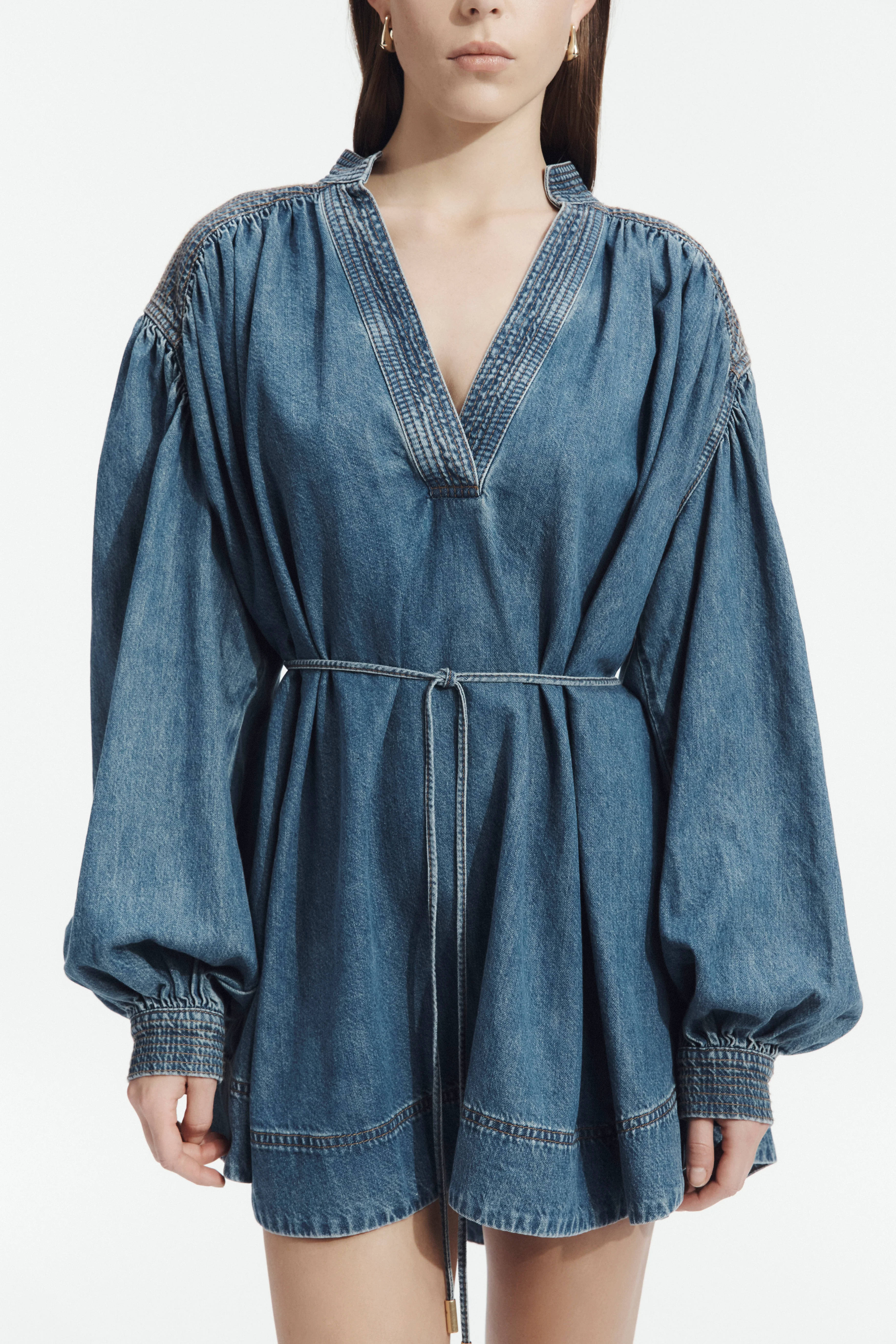 Viva Denim Mini Dress - Image 3