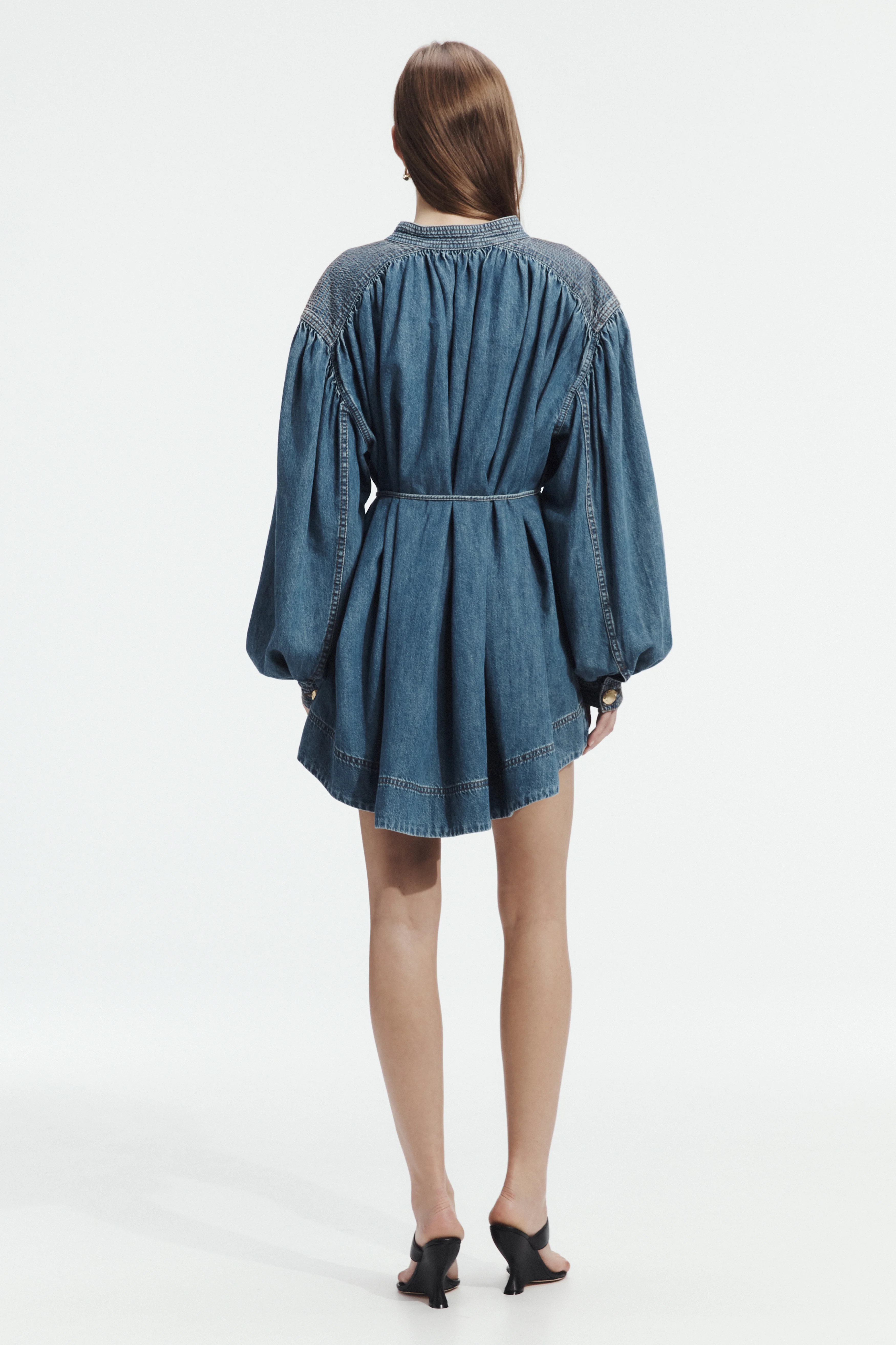 Viva Denim Mini Dress - Image 6