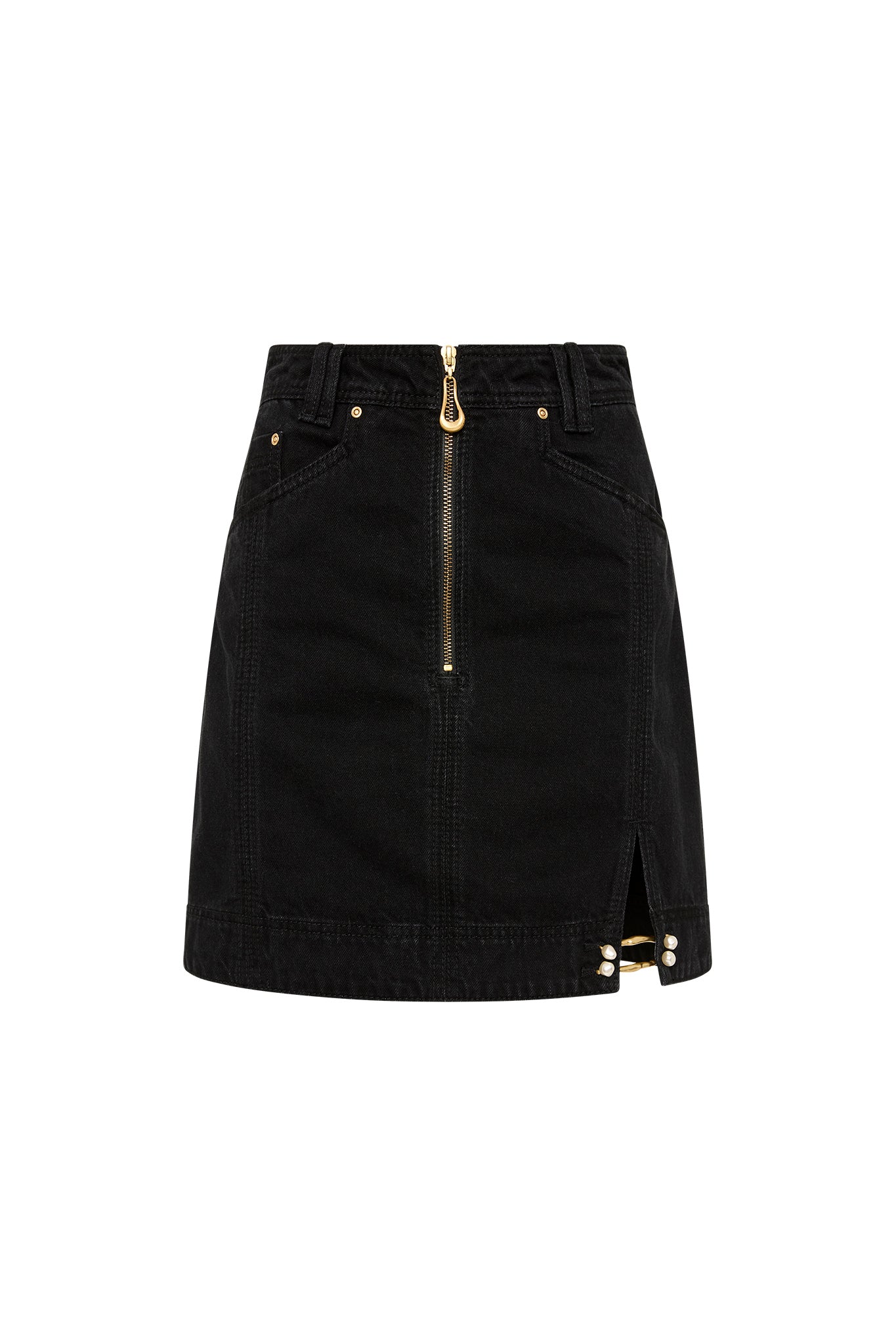 Willa Denim Mini Skirt - Image 2