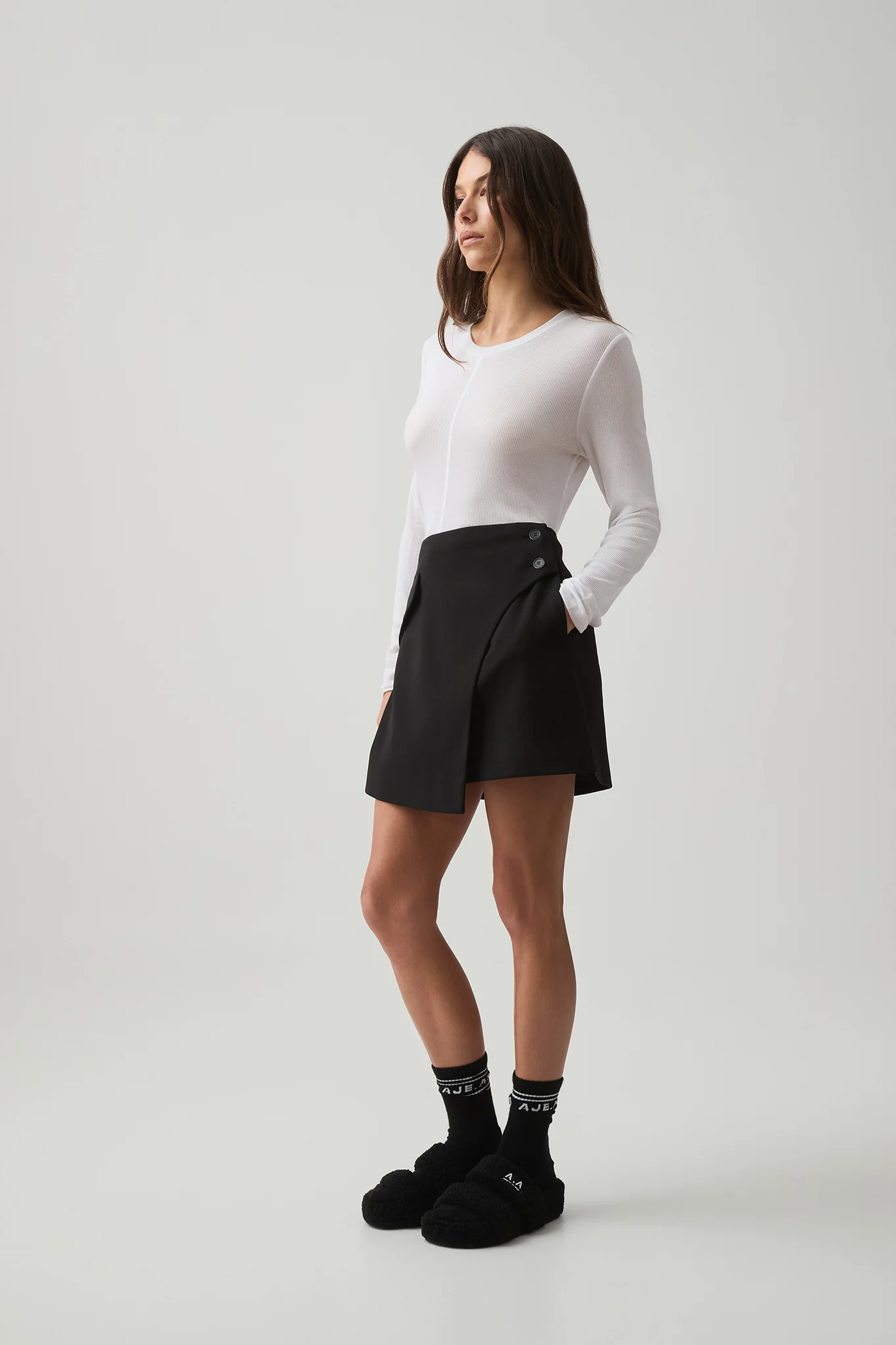 Wrap Mini Skirt 612 - Image 5