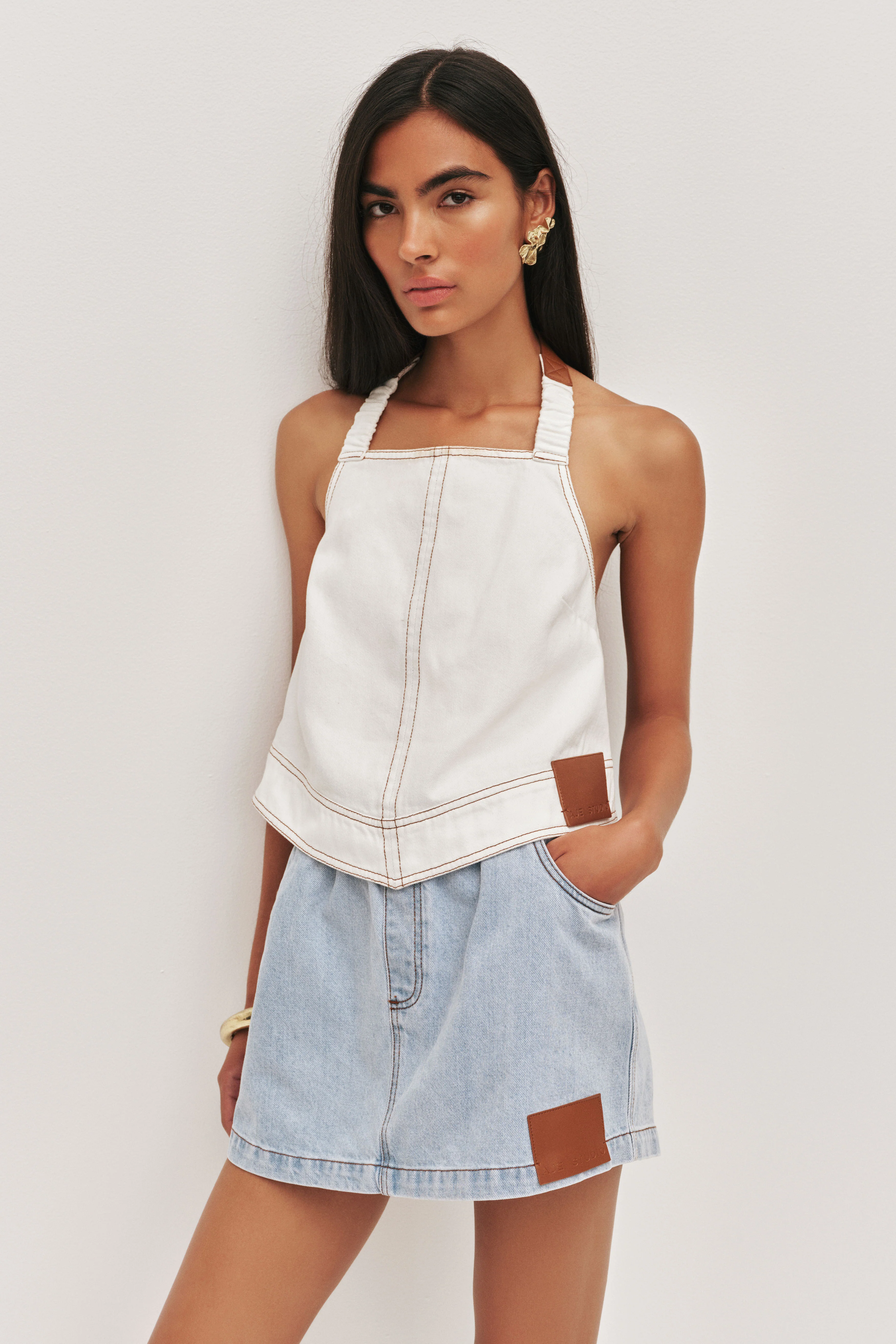 Zella Denim Halter - Image 4