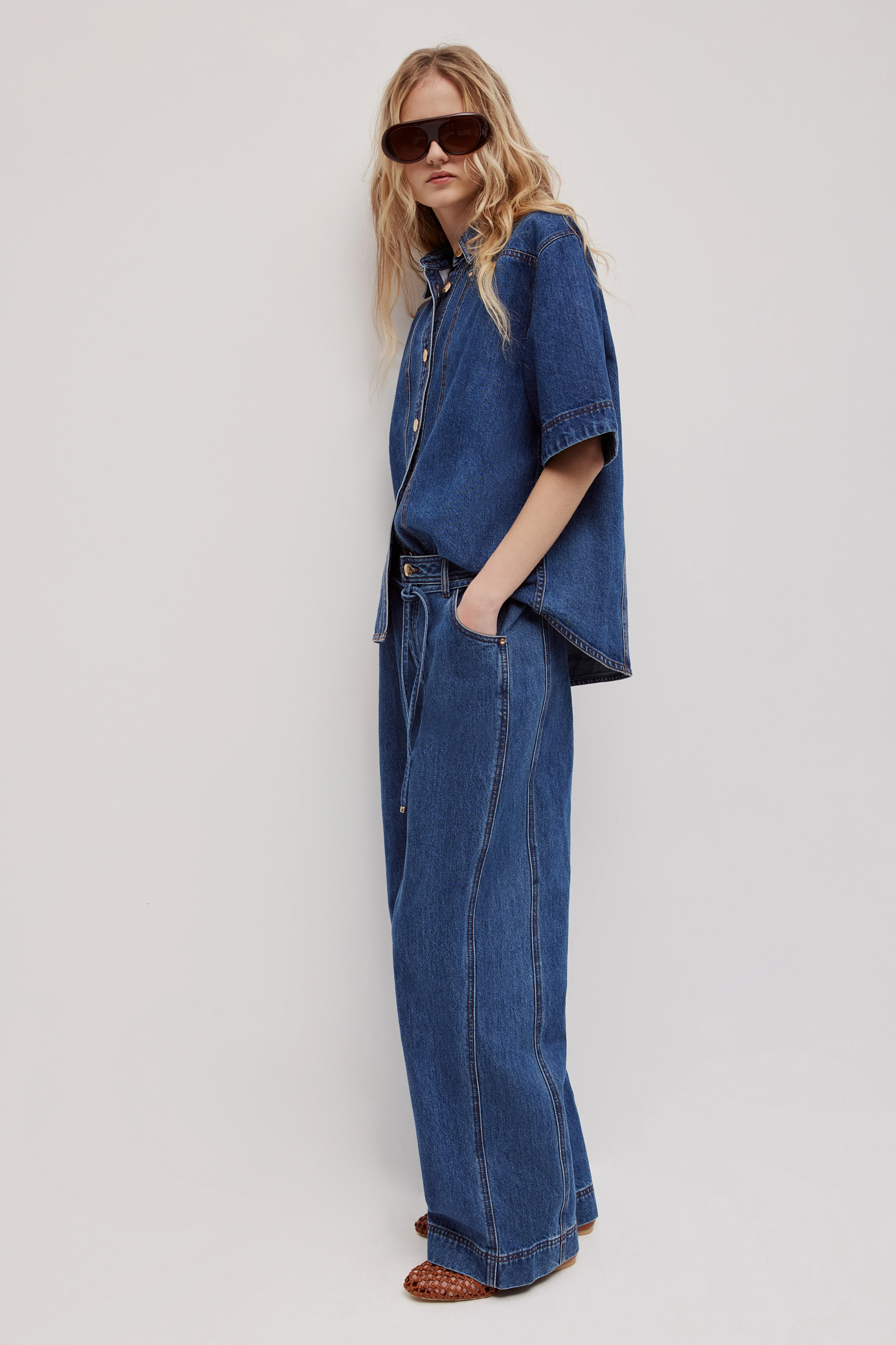 Zella Panel Denim Jeans - Image 3