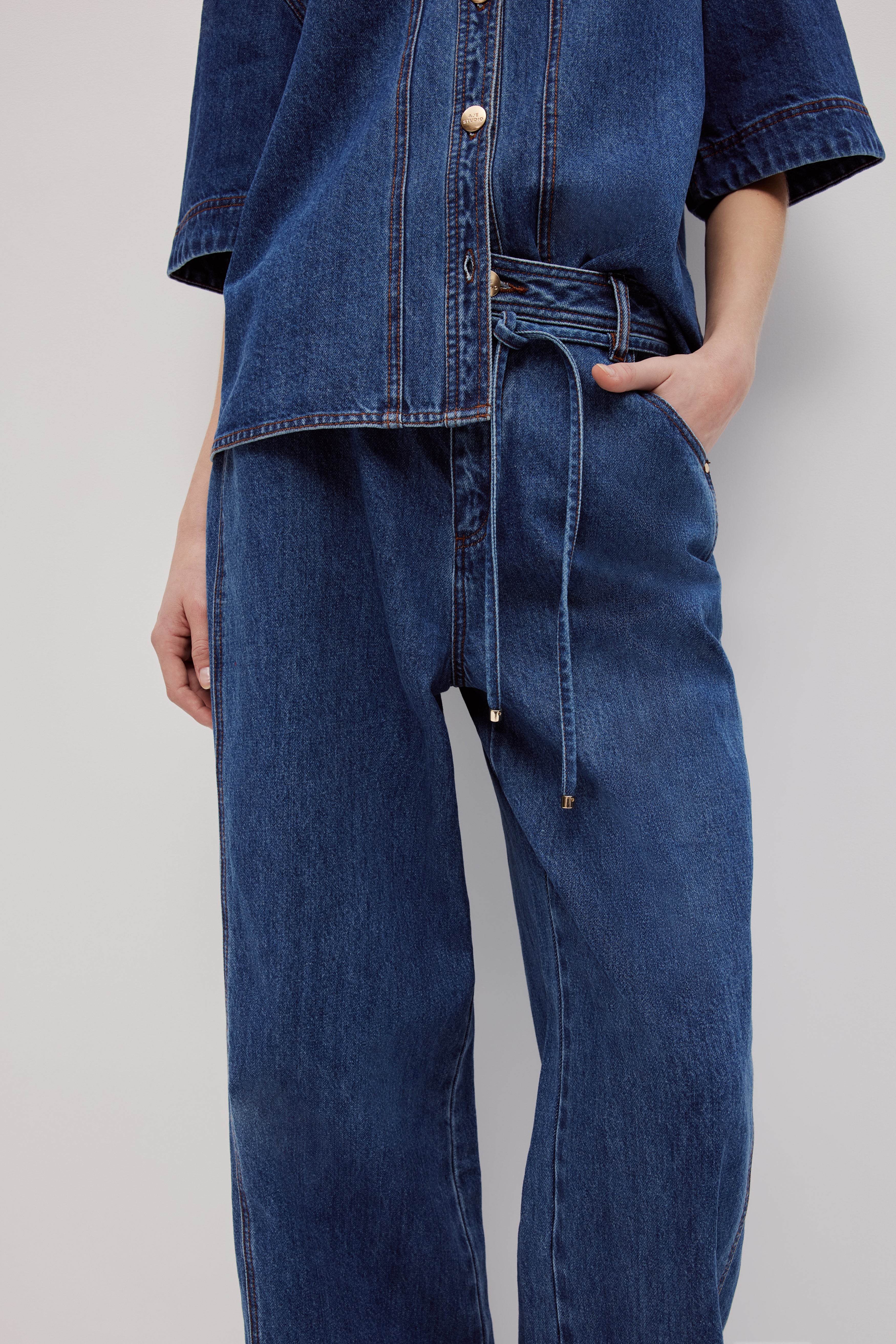 Zella Panel Denim Jeans - Image 4