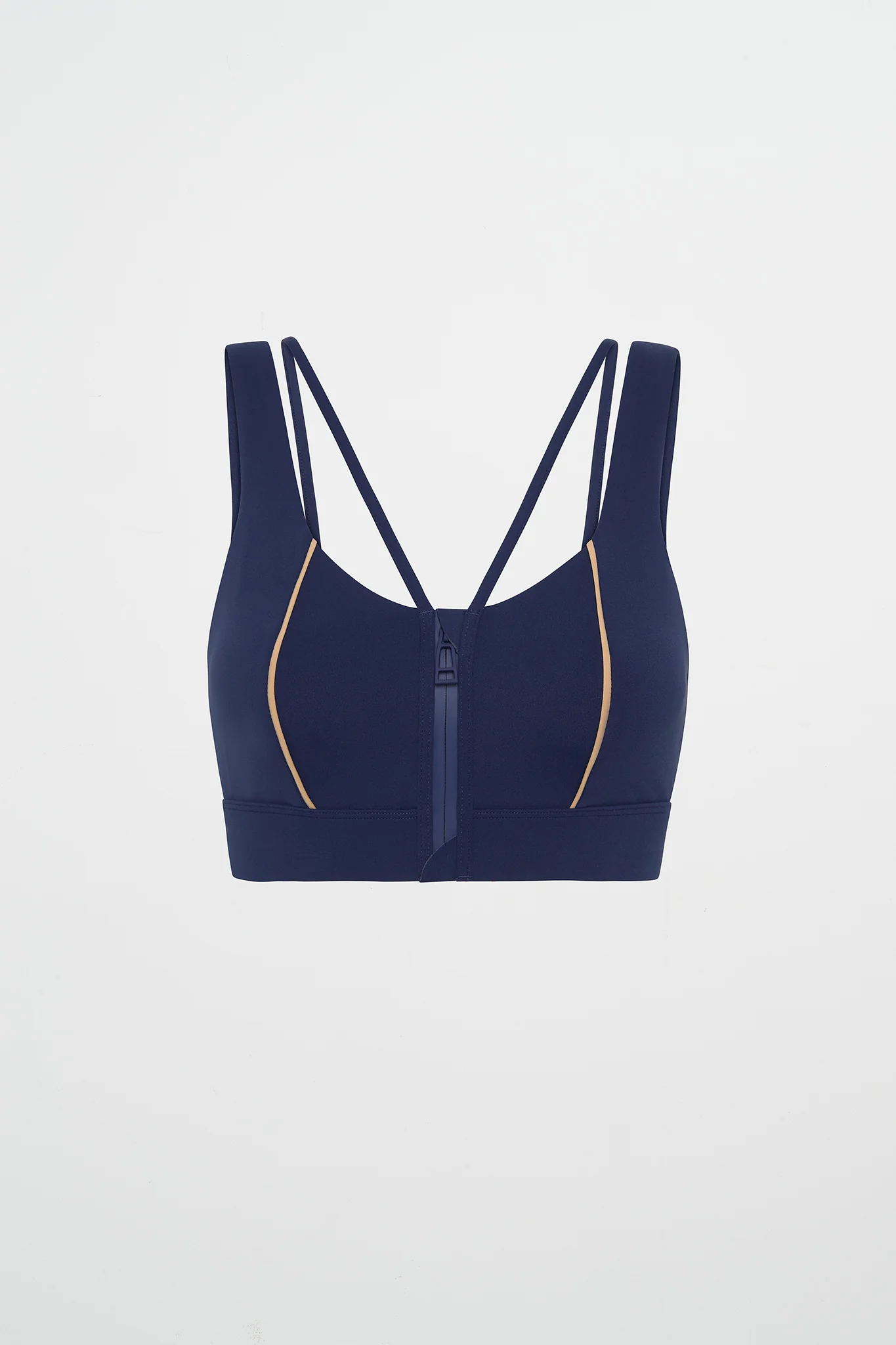 Zip Front Double Strap Bra 319 - Image 2