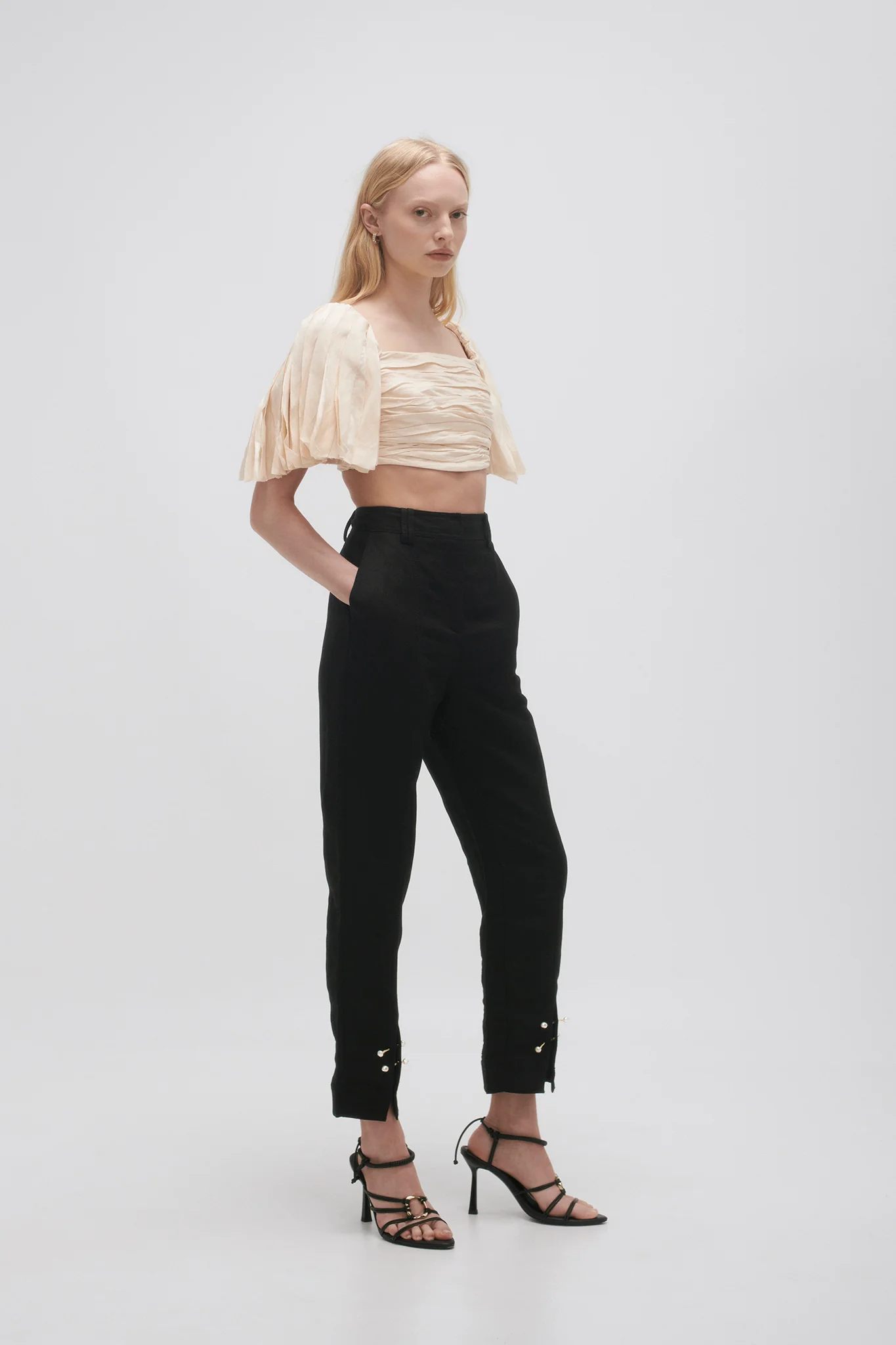 Zita Split Front Tapered Pant - Image 3