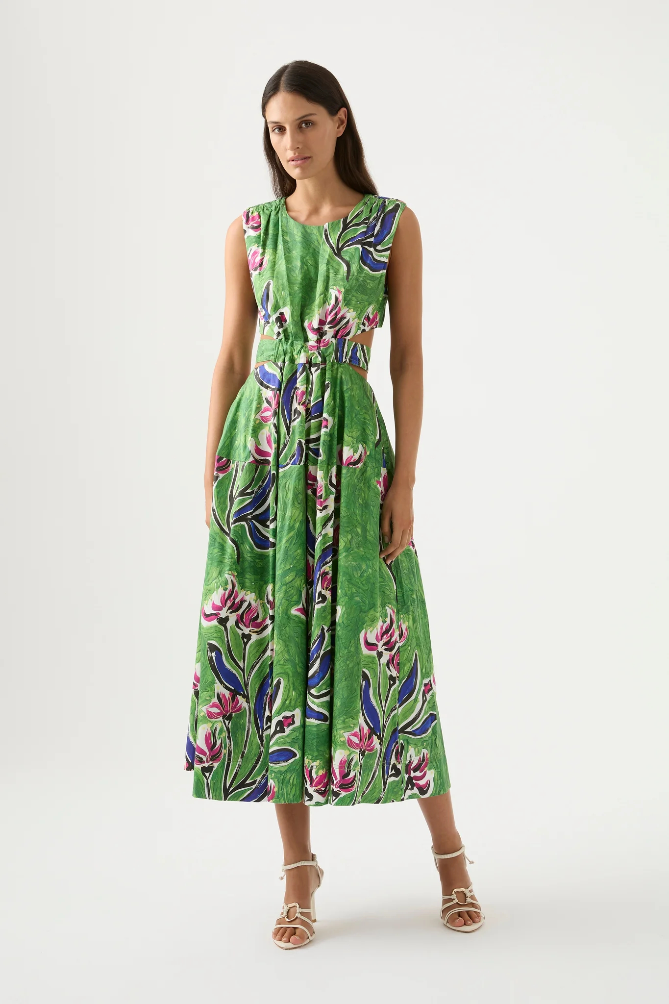 Zorina Tie Midi Dress - Image 3