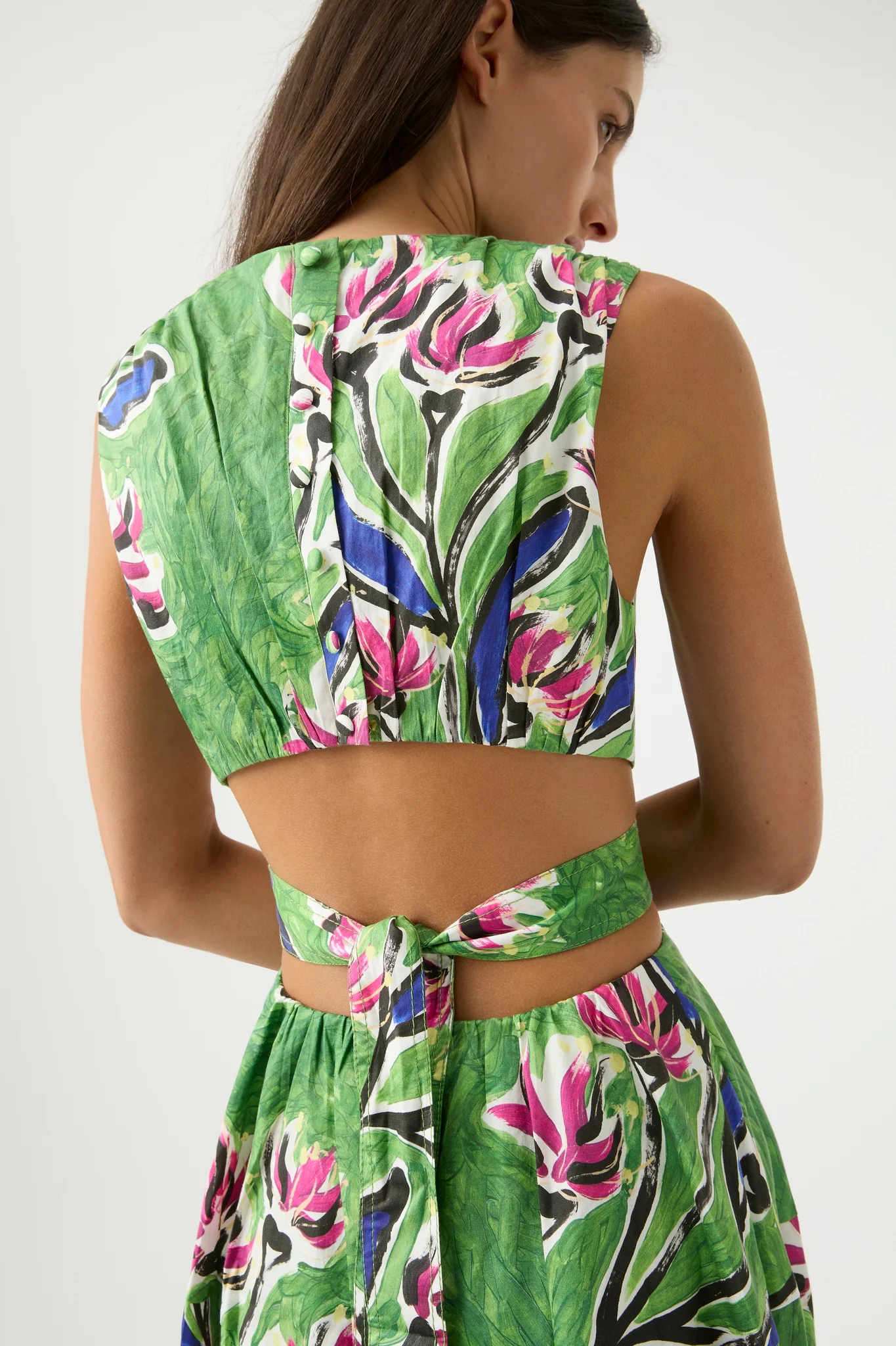Zorina Tie Midi Dress - Image 4