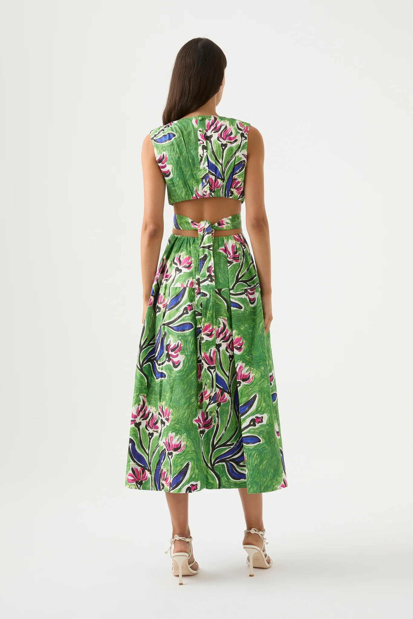 Zorina Tie Midi Dress - Image 5